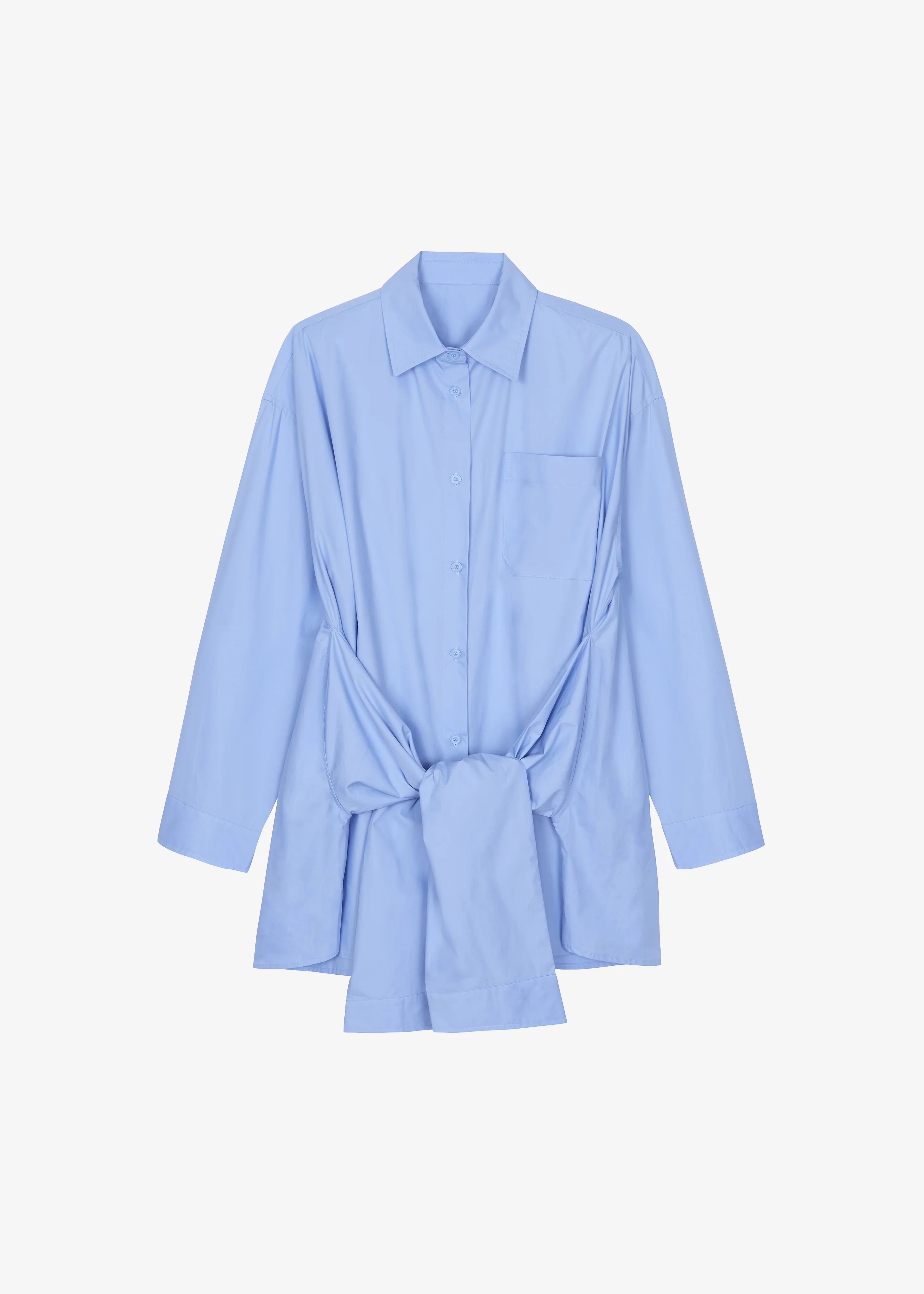 Birkholm Double Sleeve Tie Shirt - Blue - Image 10