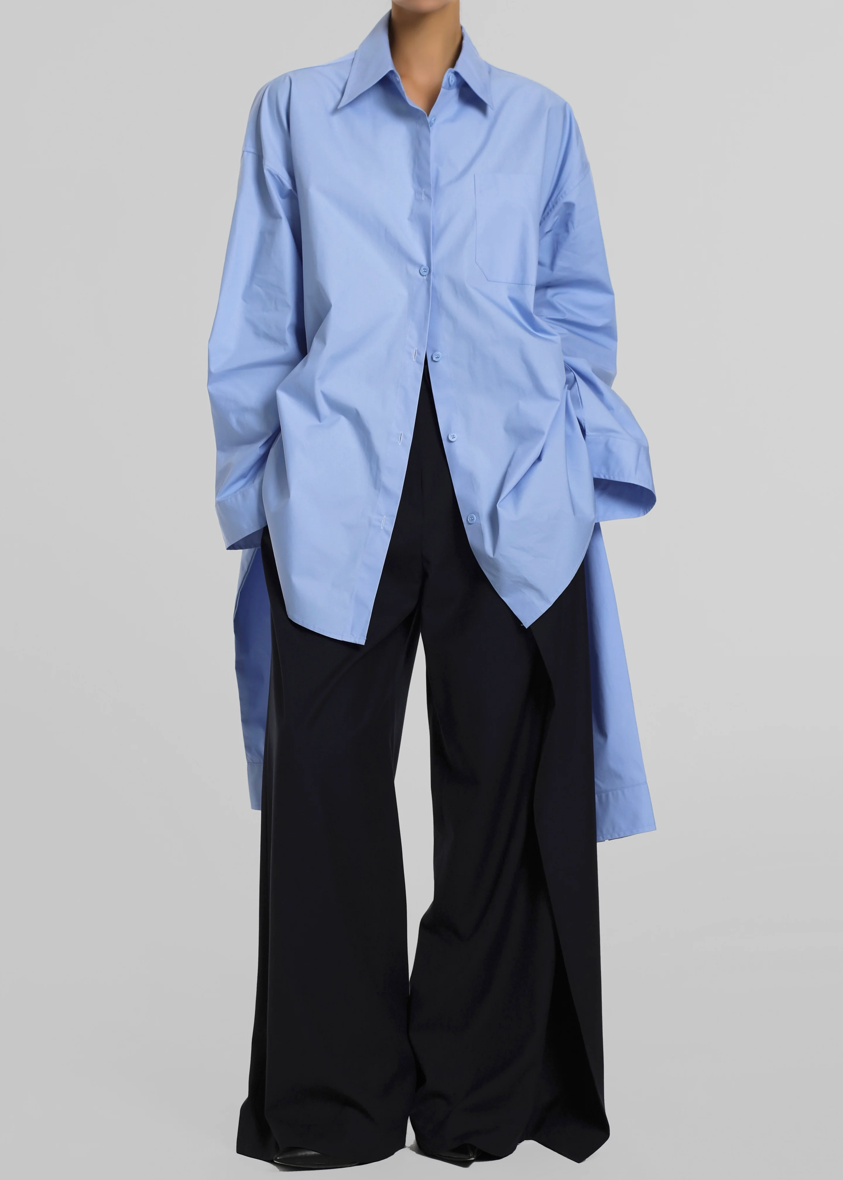 Birkholm Double Sleeve Tie Shirt - Blue - Image 2