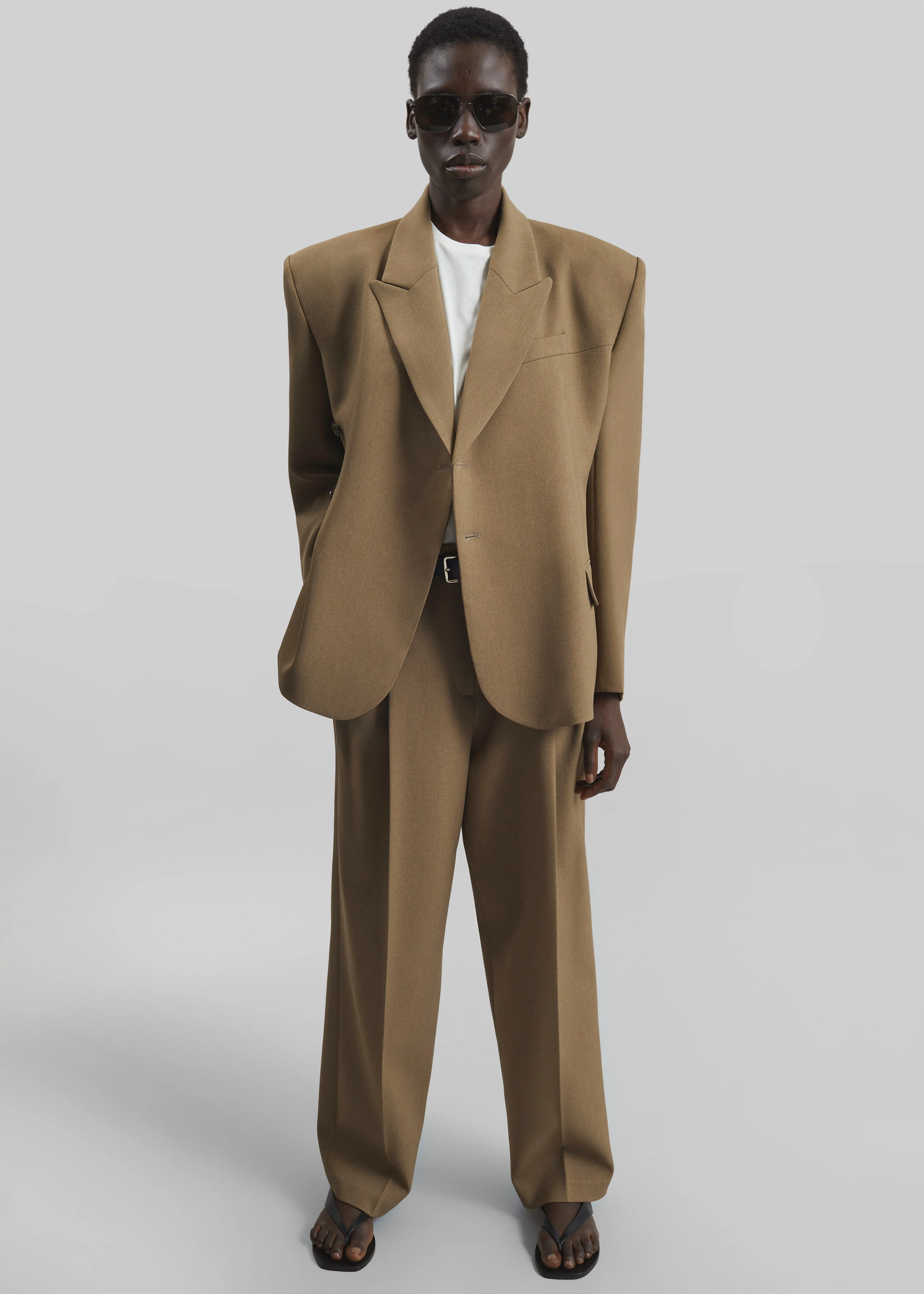 Blerick Belted Trousers - Camel - Image 2