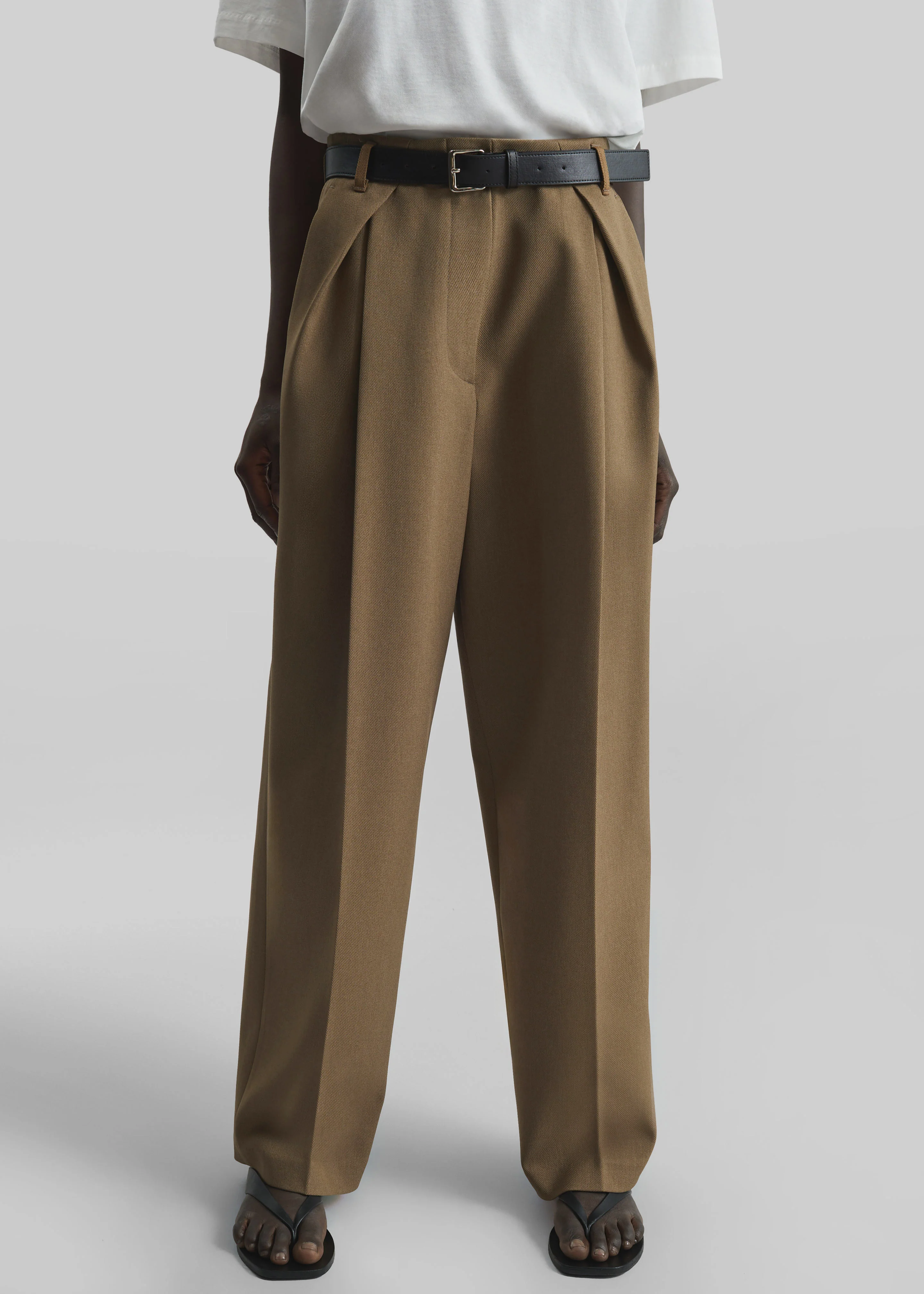 Blerick Belted Trousers - Camel - Image 3