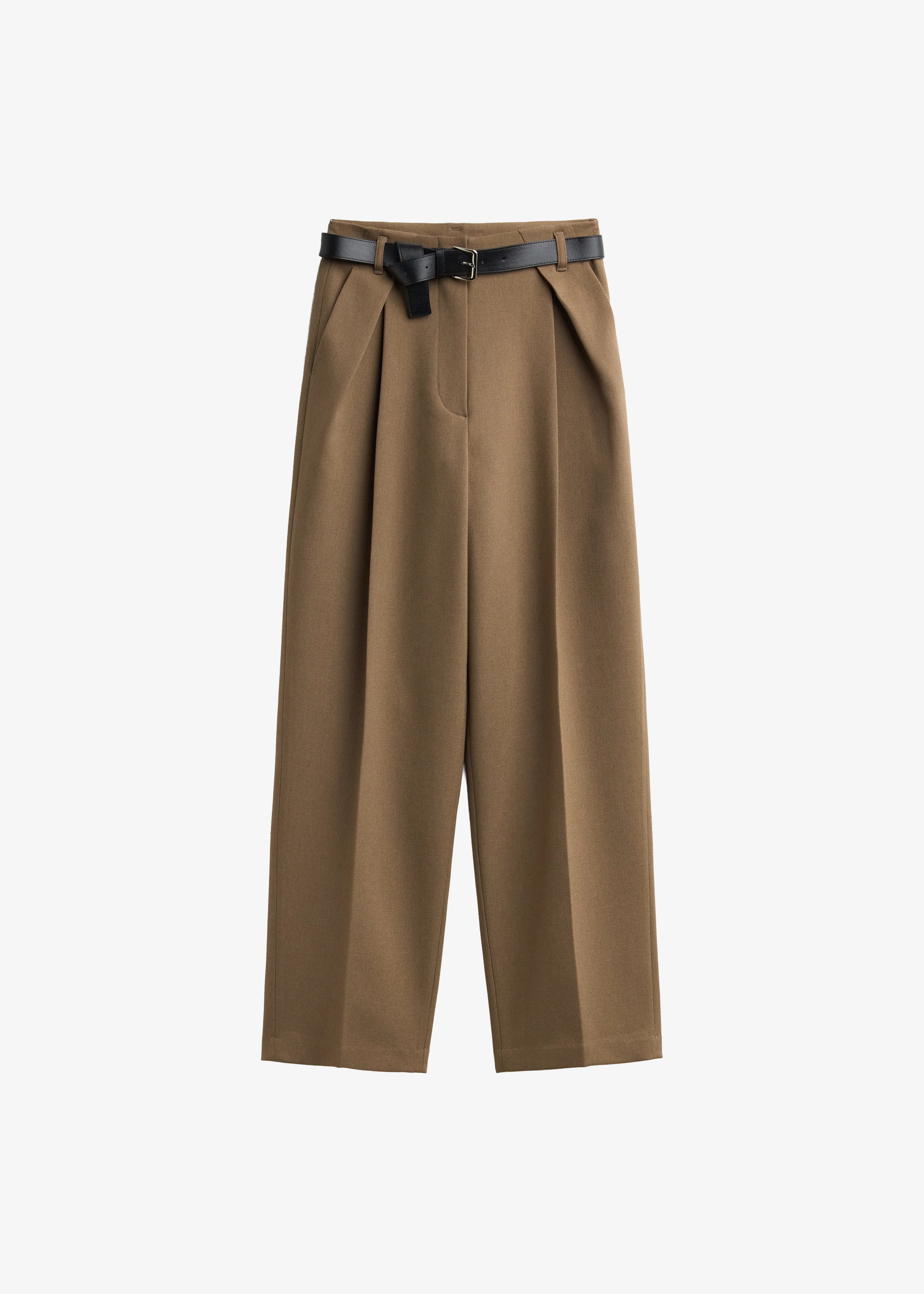 Blerick Belted Trousers - Camel - Image 8