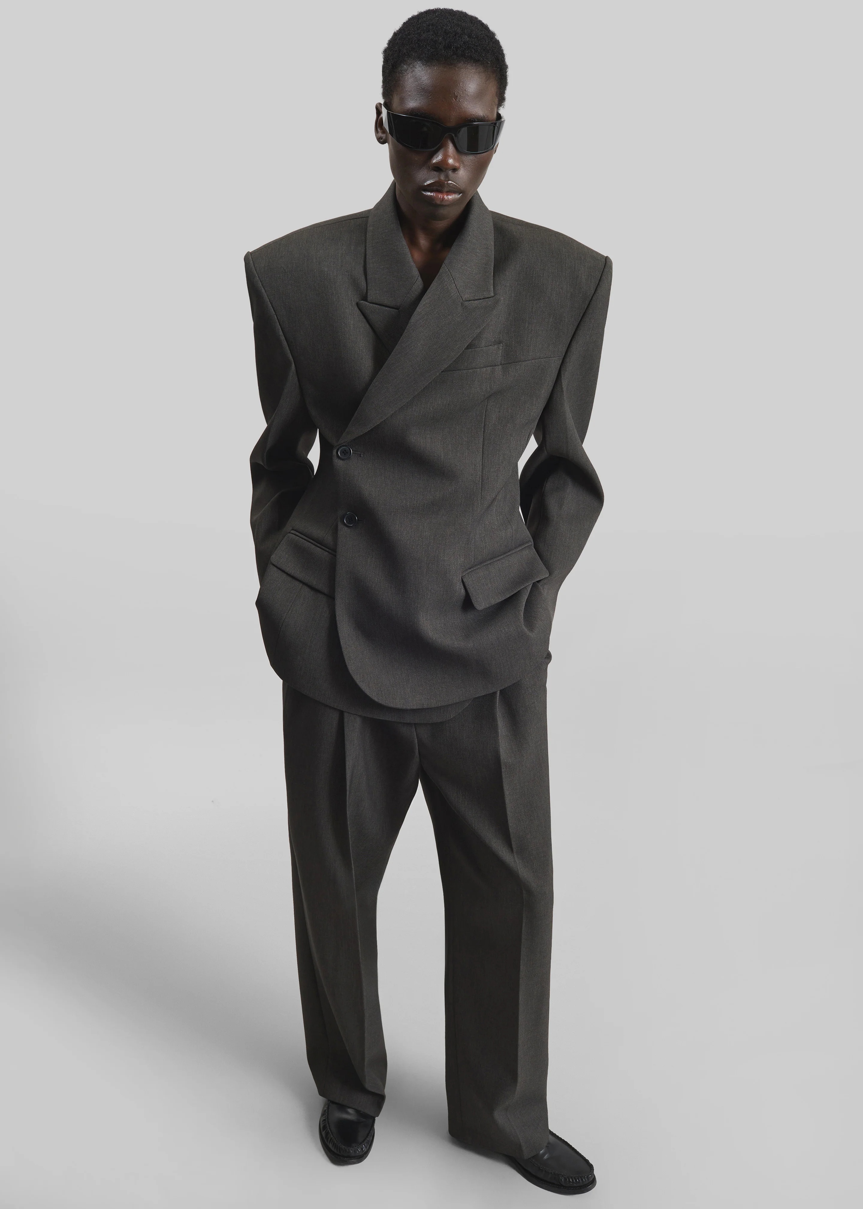 Blerick Crossover Blazer - Dark Grey - Image 4