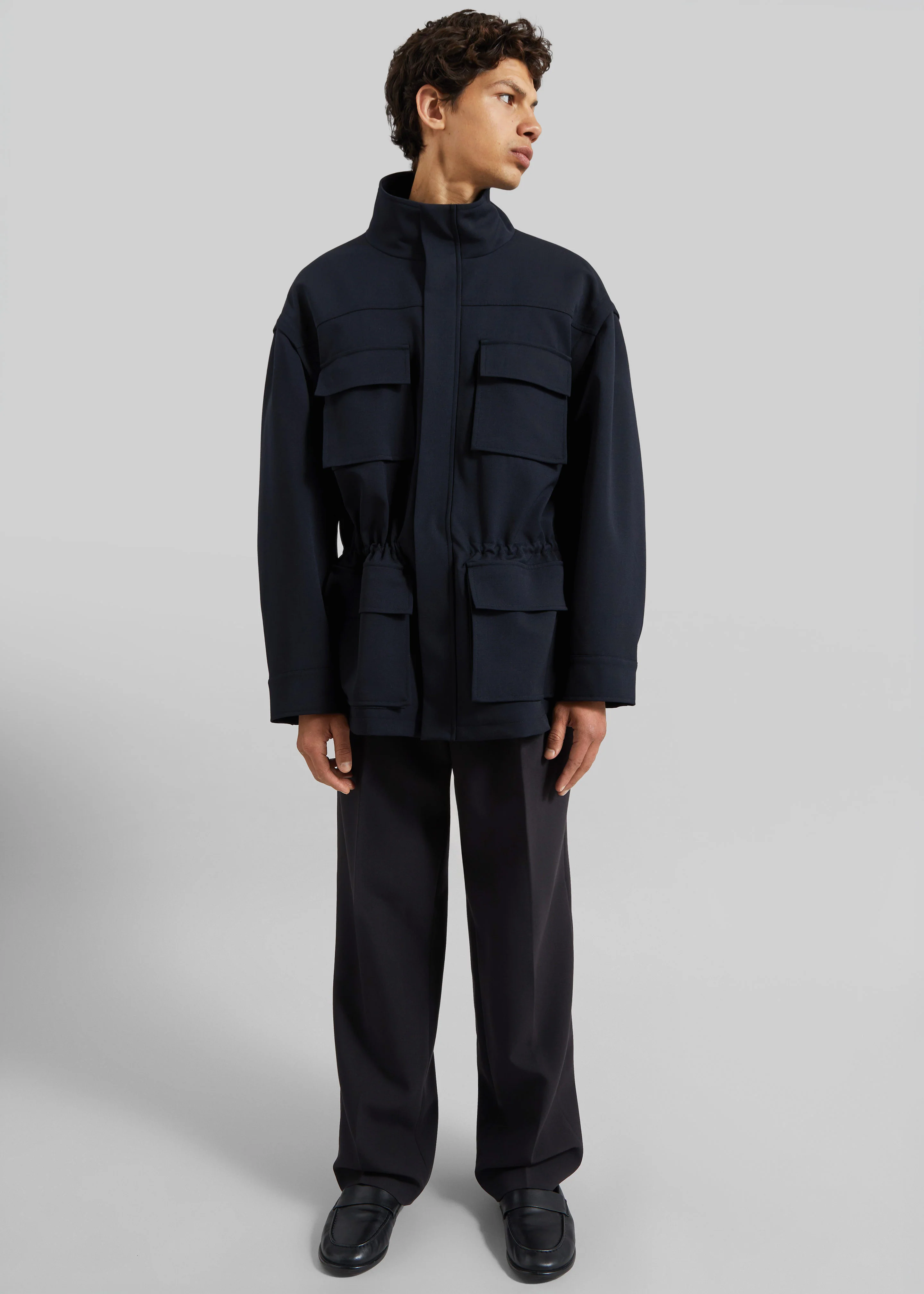 Brannon Cargo Jacket - Navy - Image 5