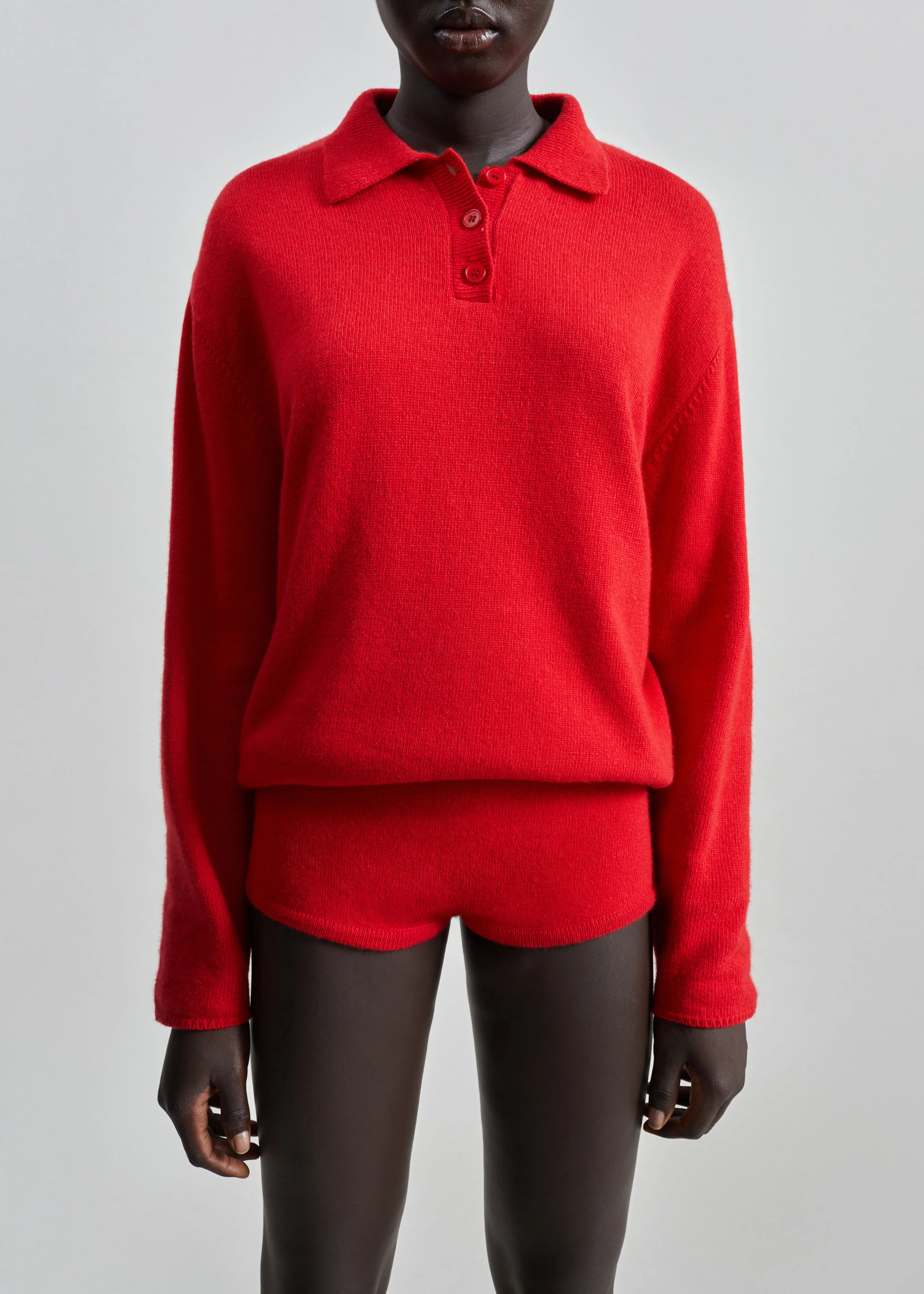 Bresica Knit Hot Pants - Red - Image 5