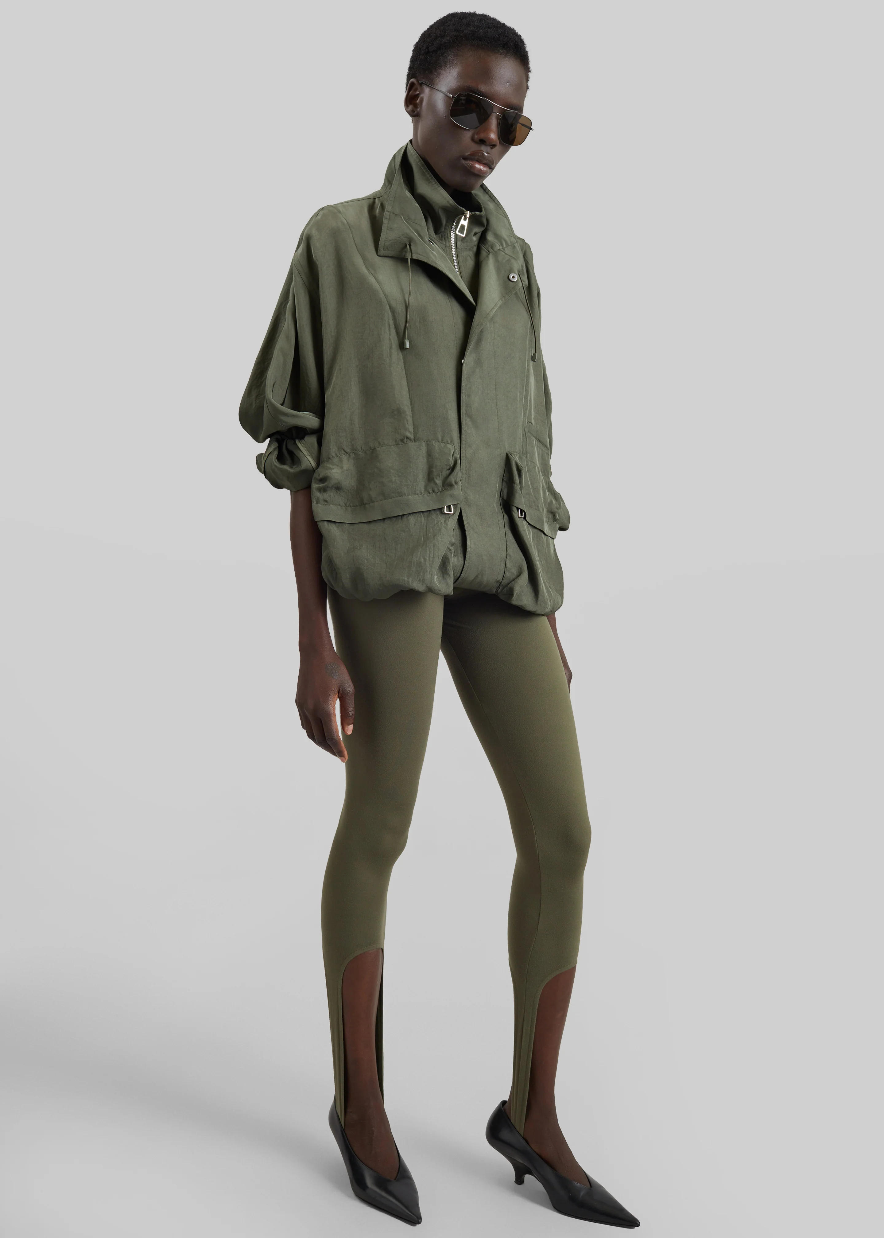 Breya Fluid Jacket - Moss Green - Image 3