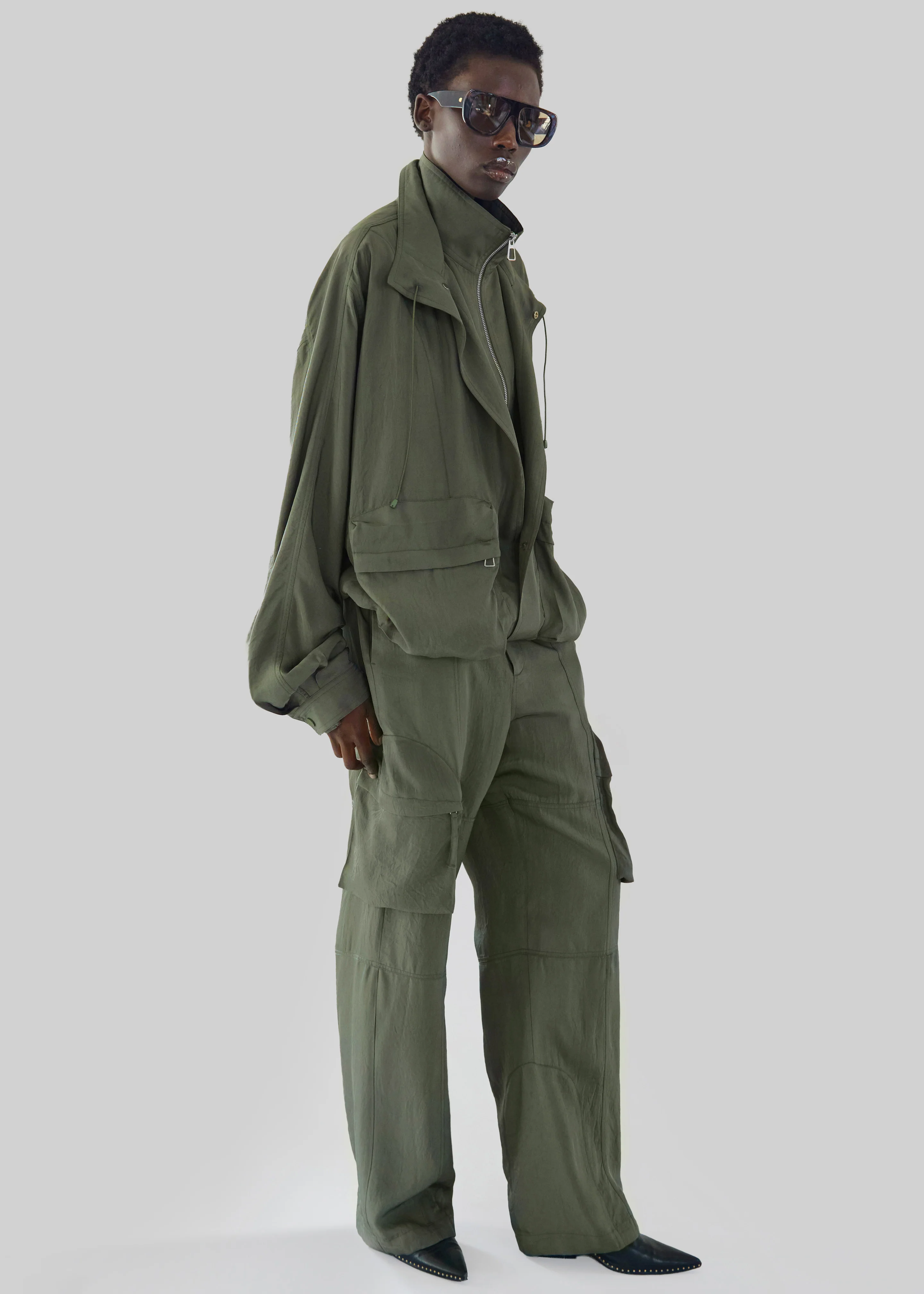 Breya Fluid Jacket - Moss Green - Image 5