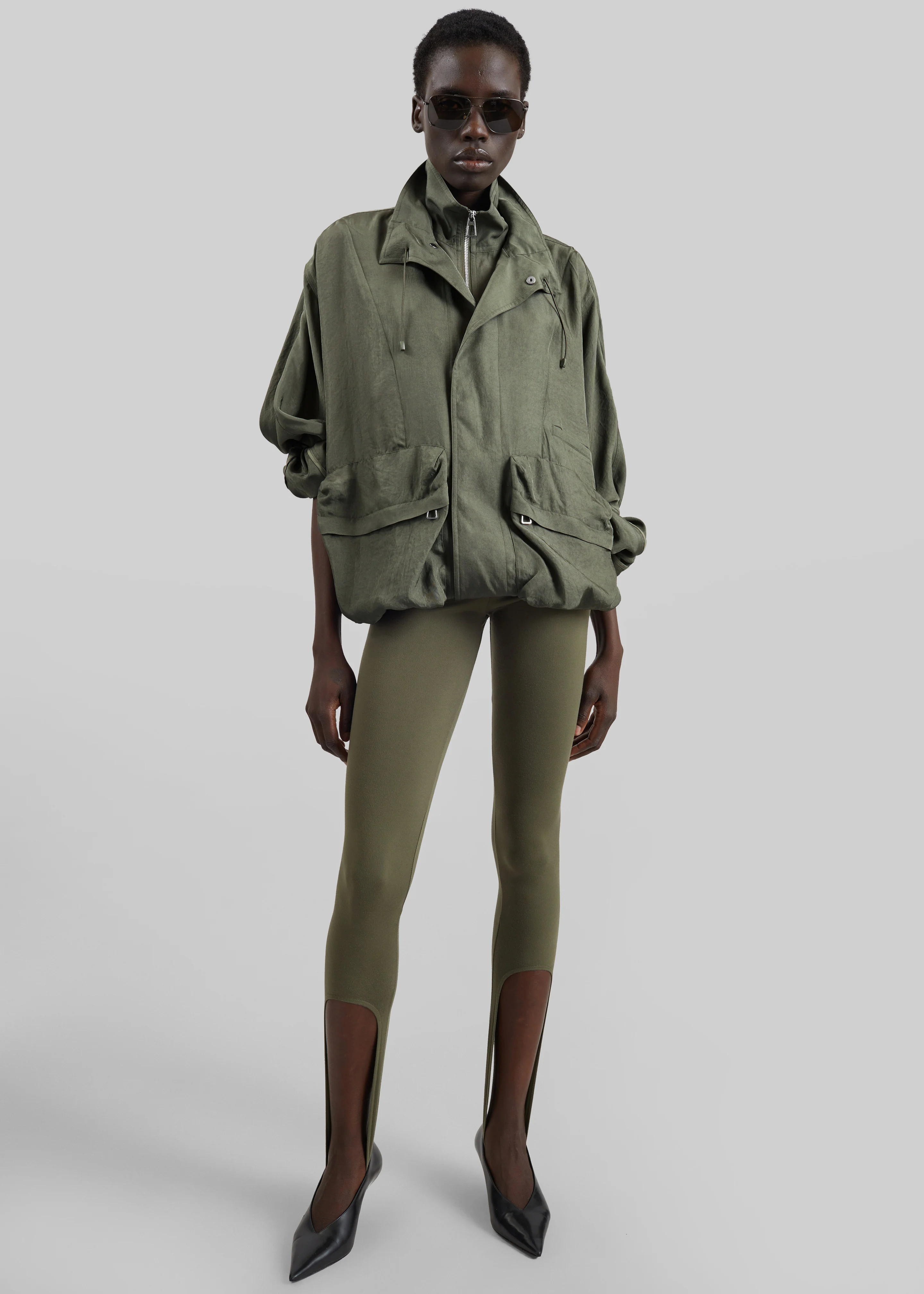 Breya Fluid Jacket - Moss Green - Image 6