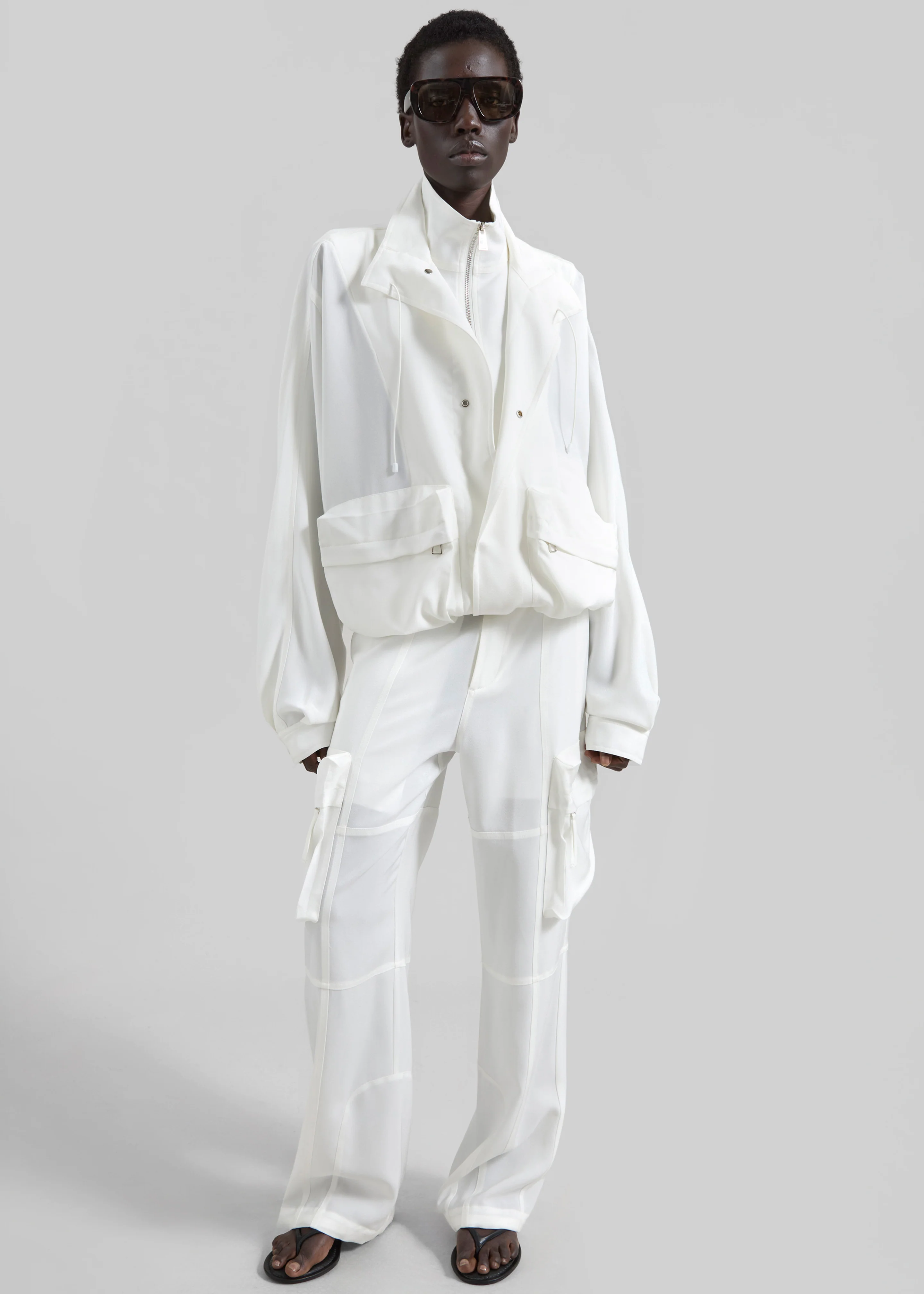 Breya Fluid Jacket - White - Image 2