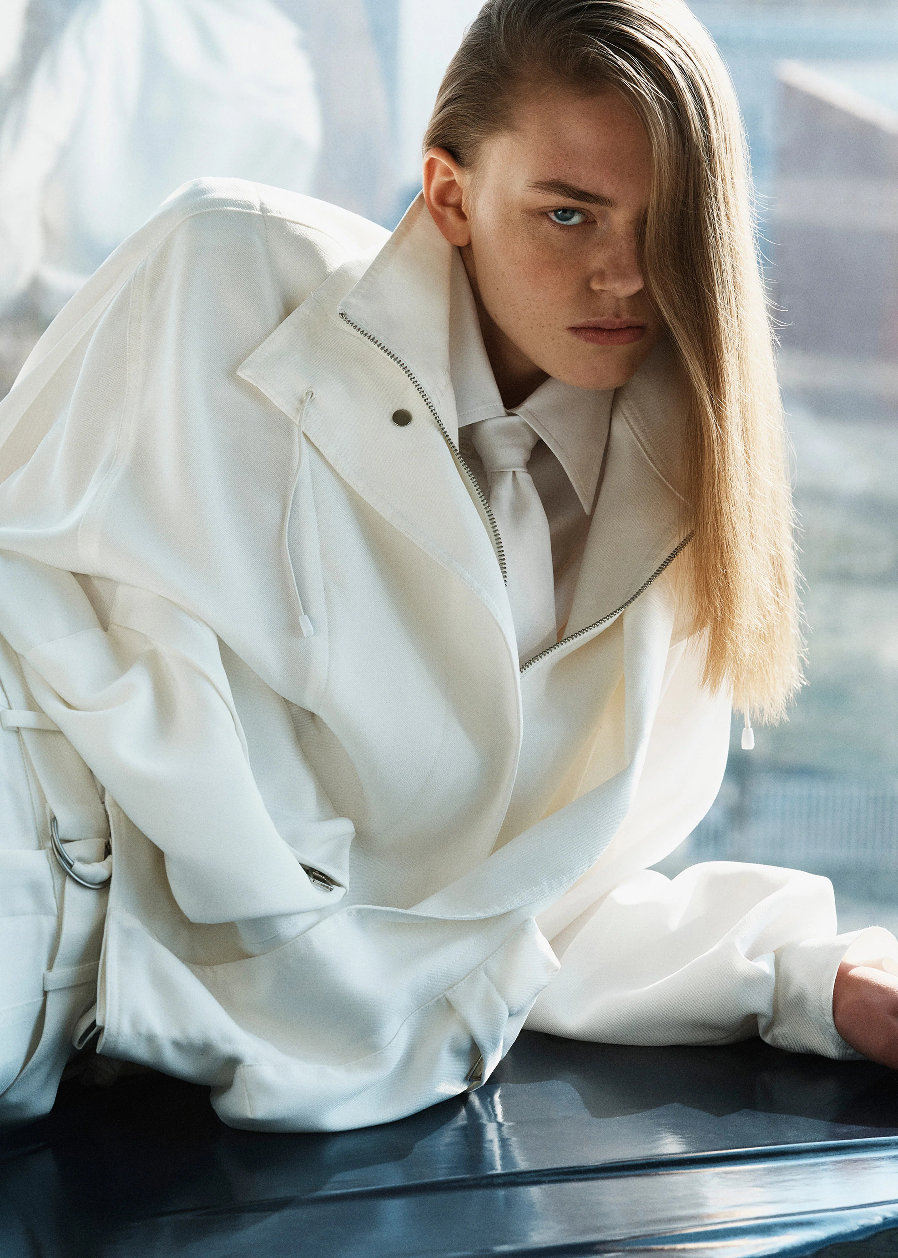 Breya Fluid Jacket - White - Image 3
