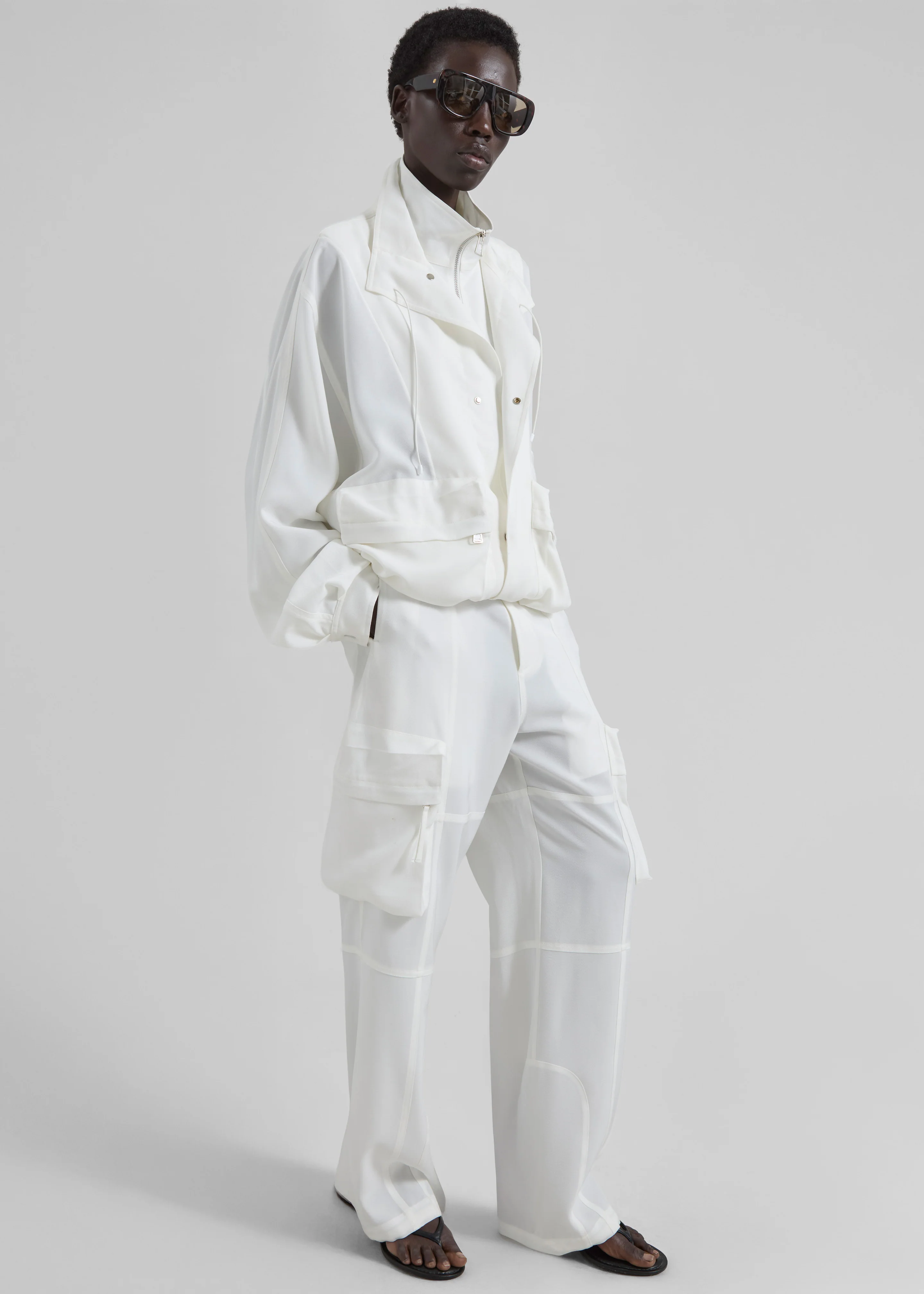 Breya Fluid Jacket - White - Image 7