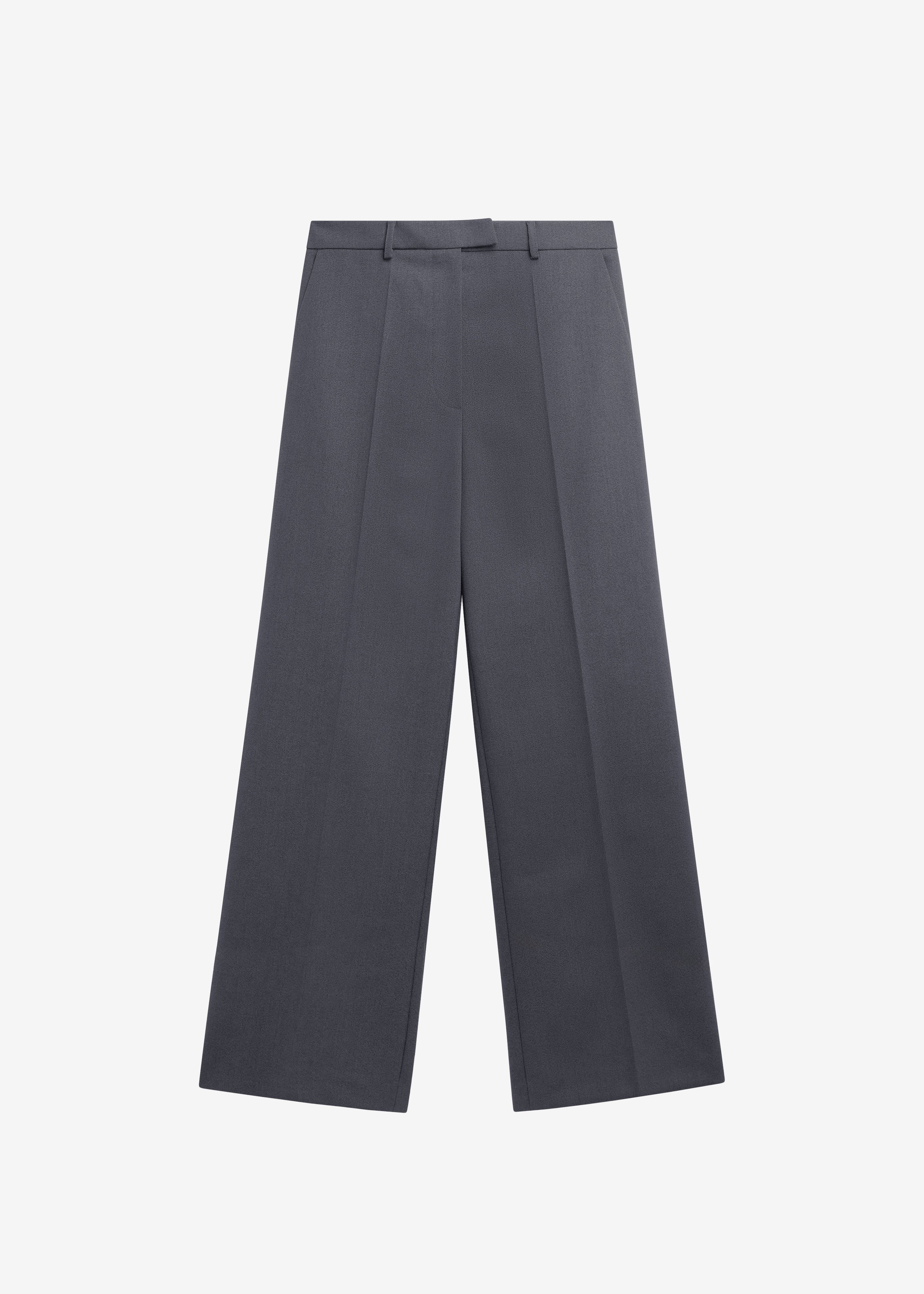 Brickell Flannel Trousers - Grey Melange - Image 8