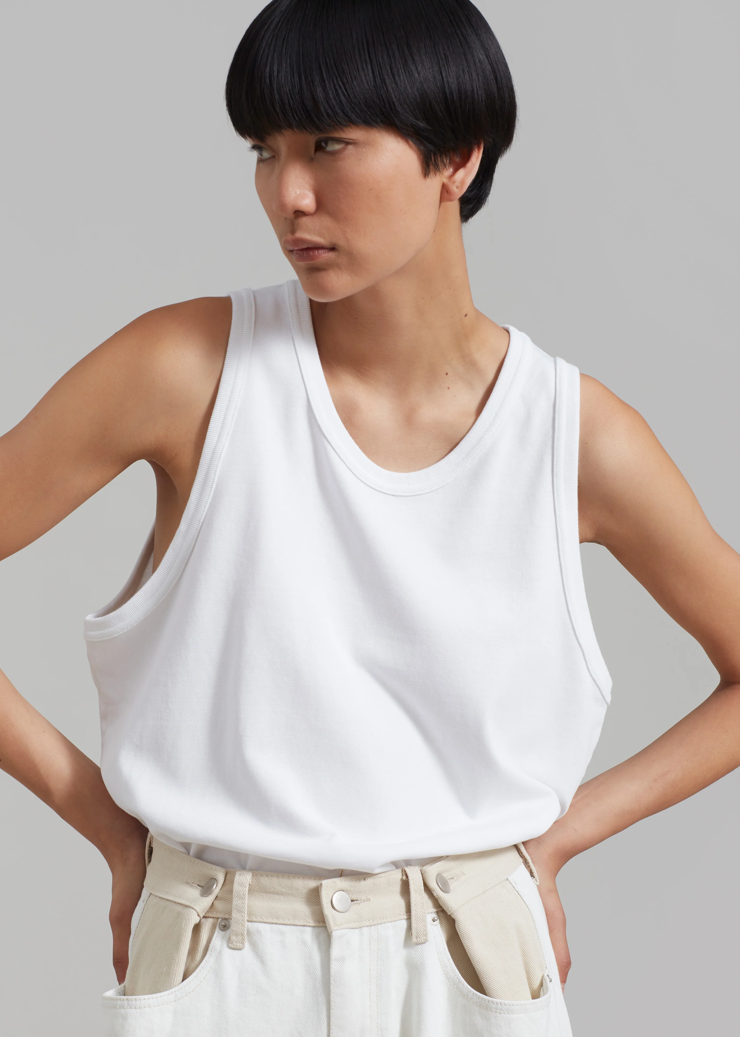 Briston Boxy Tank - White - Image 6