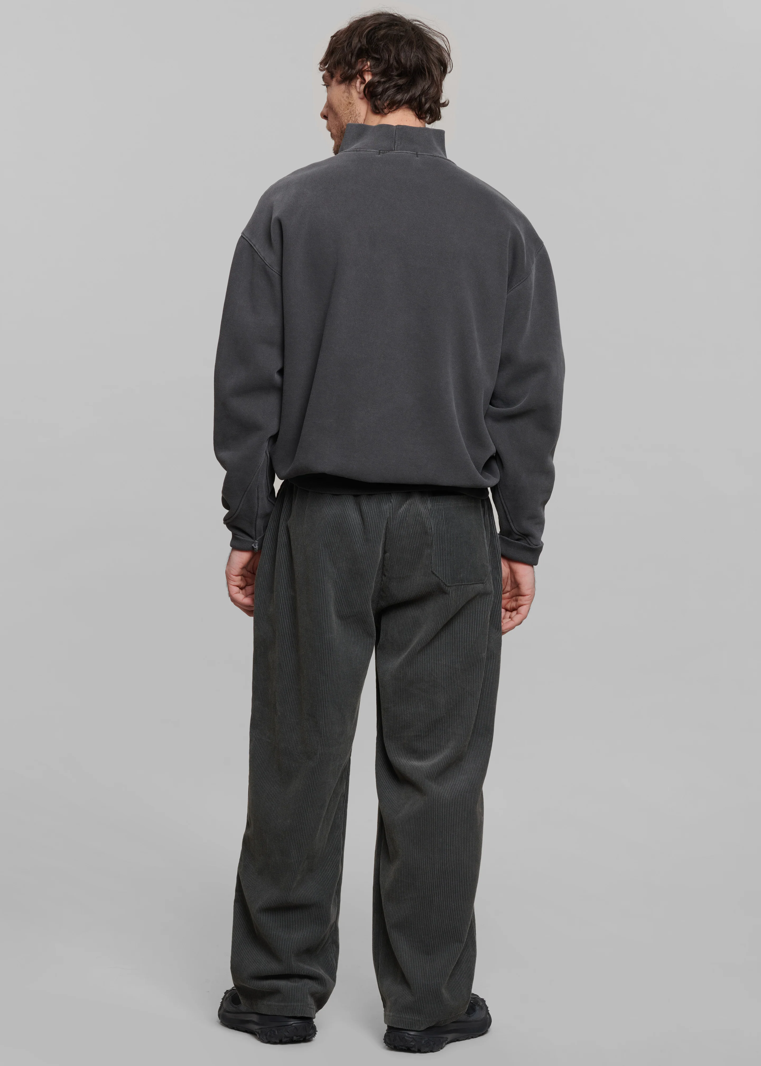 Brixton Corduroy Joggers - Charcoal - Image 5
