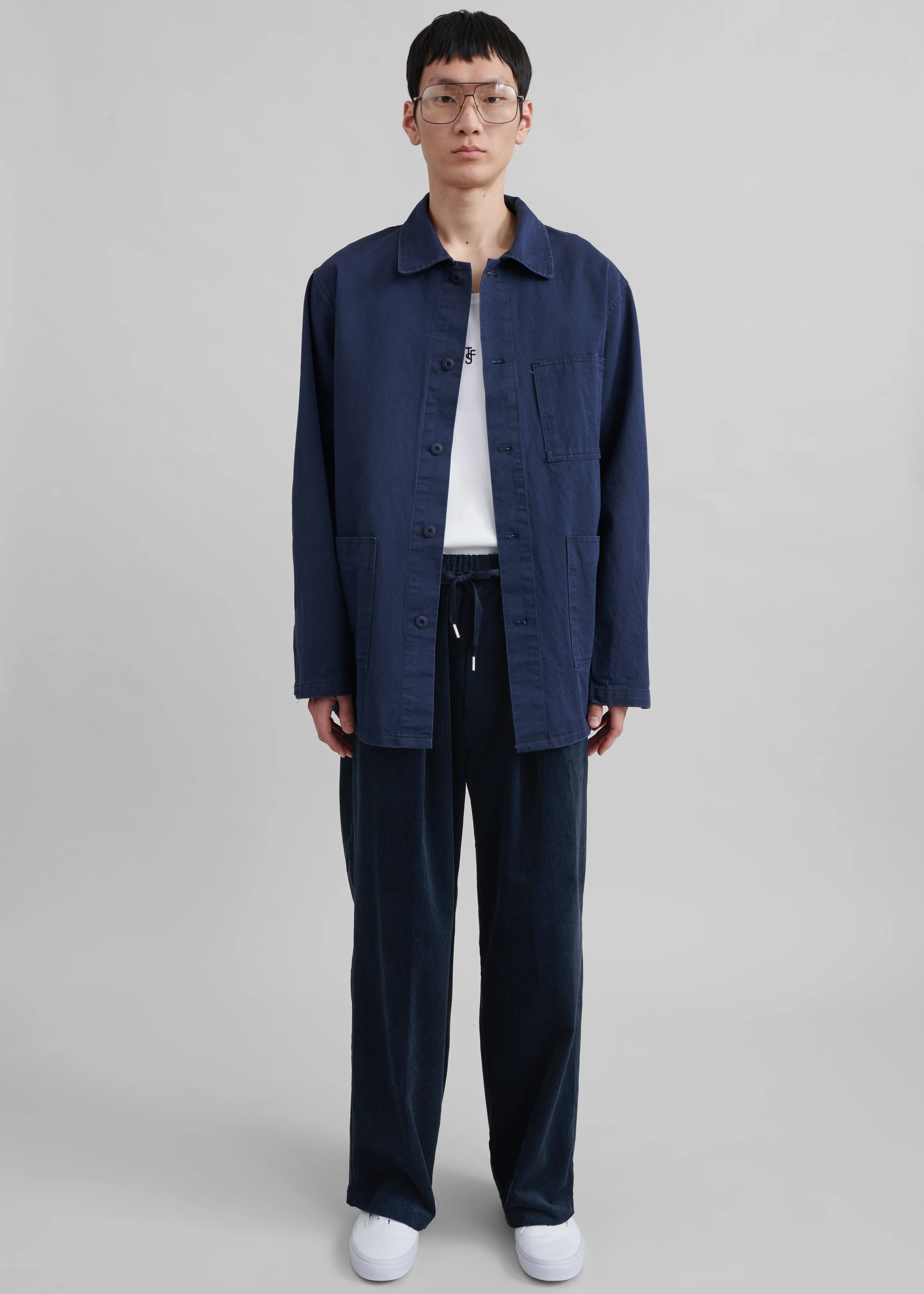 Brixton Corduroy Joggers - Navy - Image 7