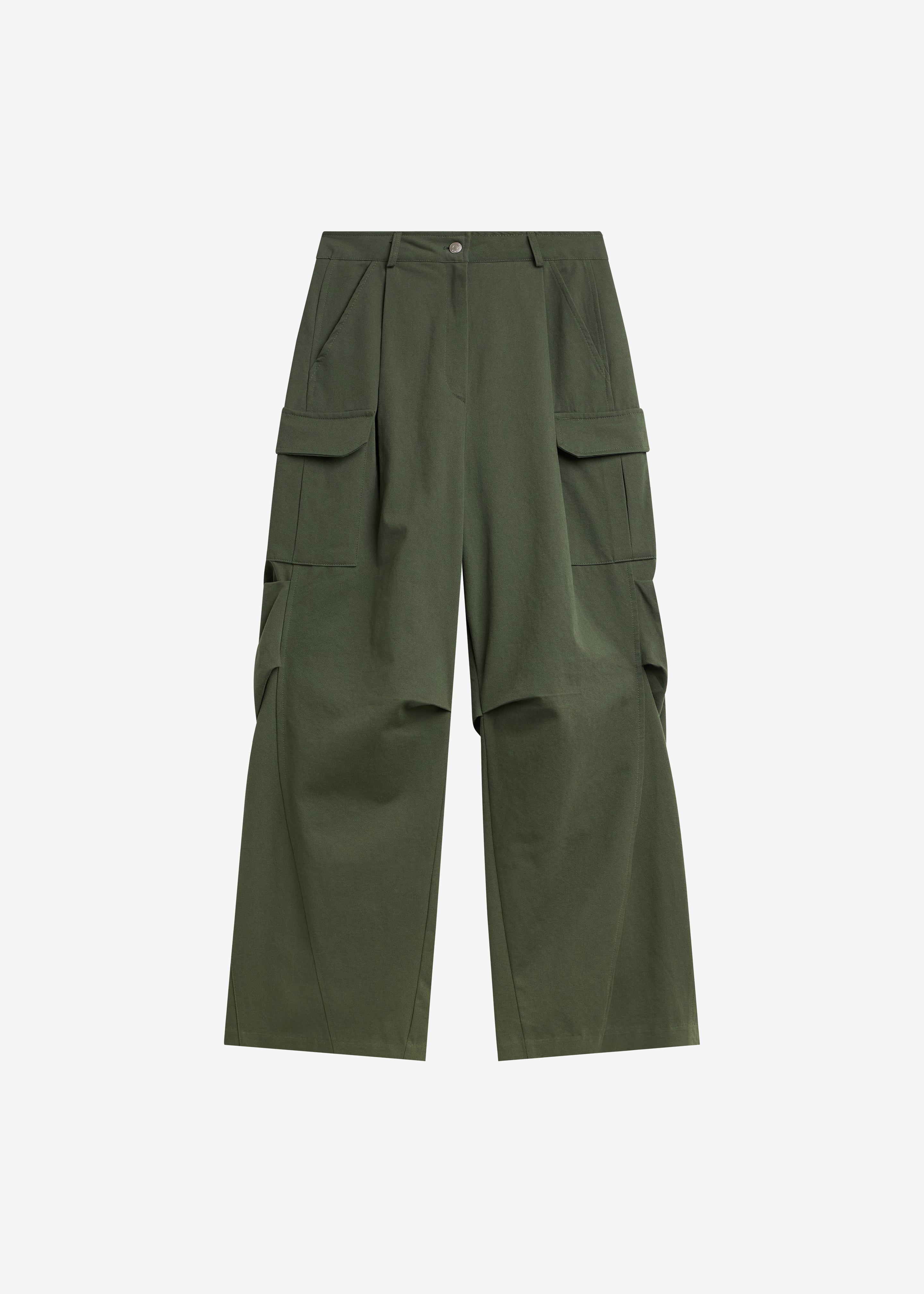 Bronte Cargo Pants - Army Green - Image 9