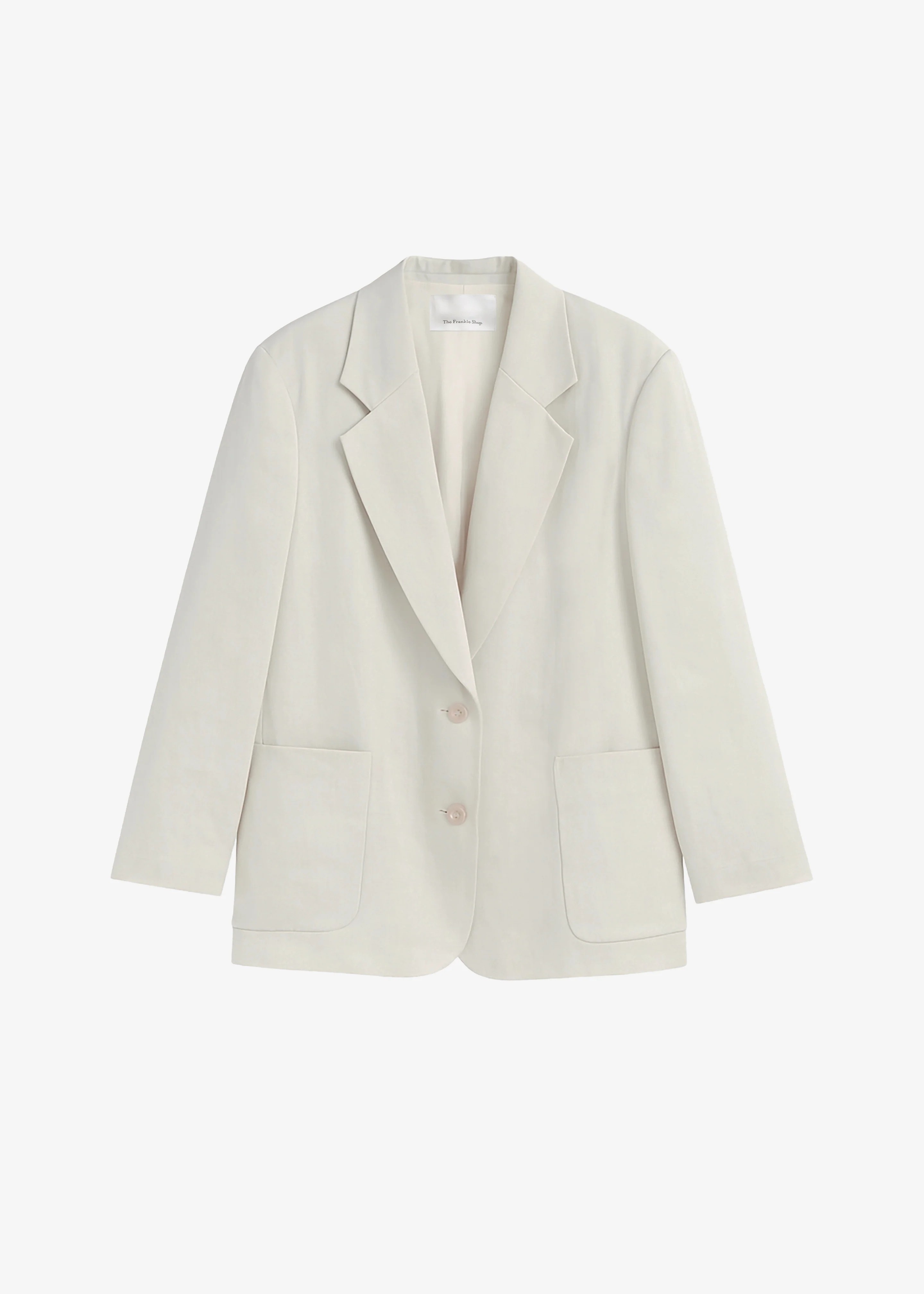 Bruna Linen Soft Blazer - Light Beige - Image 6