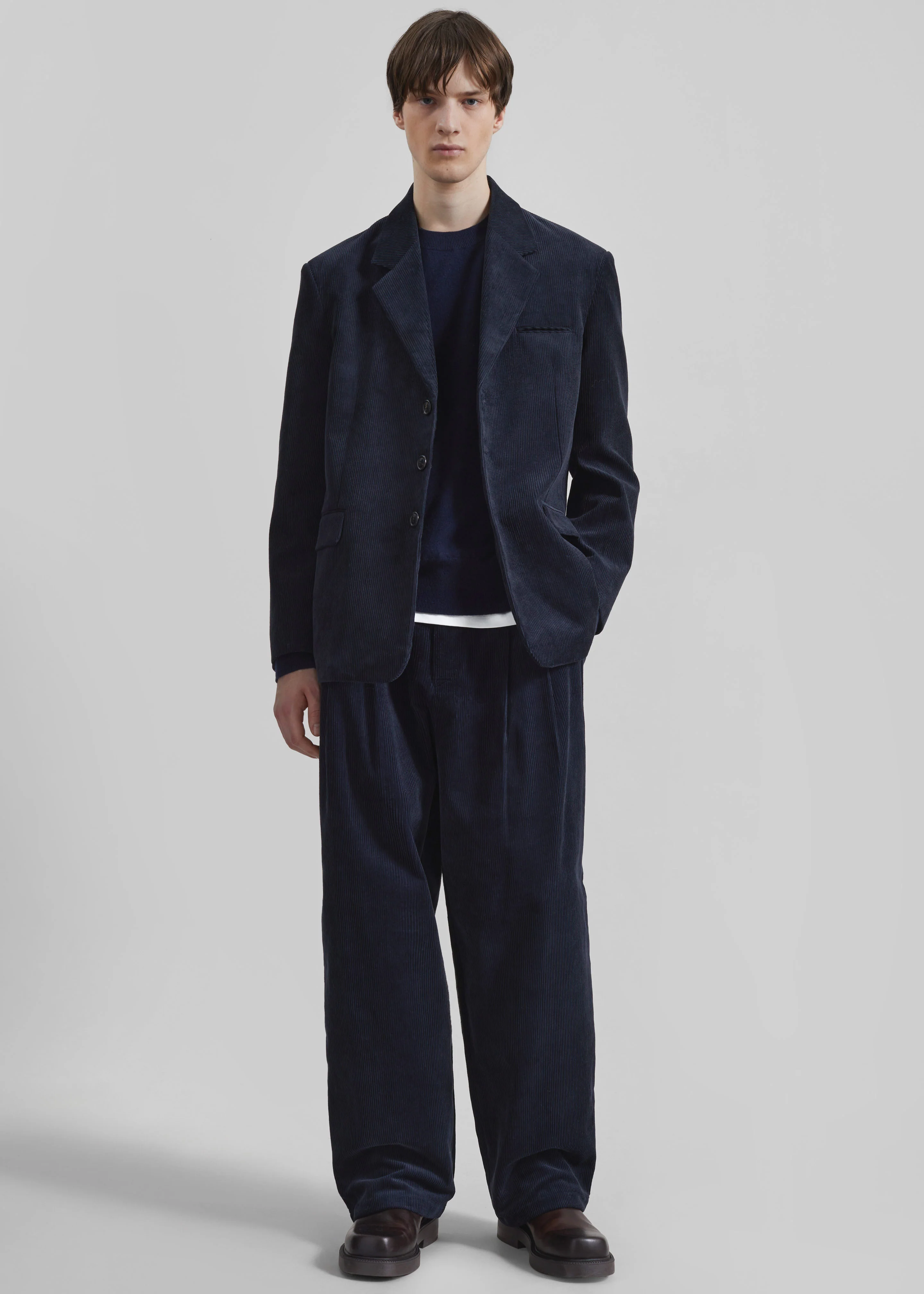 Bryant Corduroy Pants - Dark Navy - Image 2