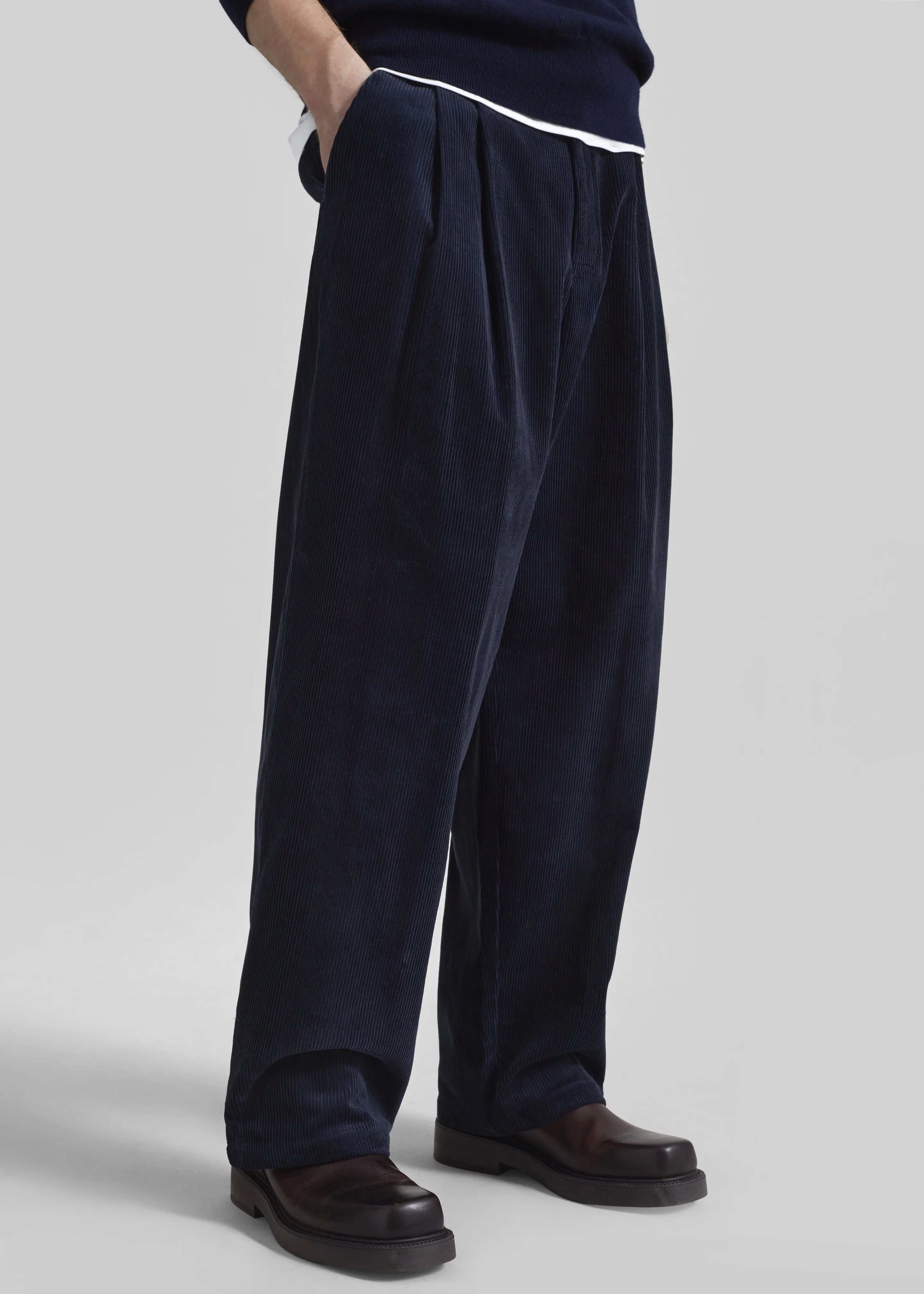 Bryant Corduroy Pants - Dark Navy - Image 5