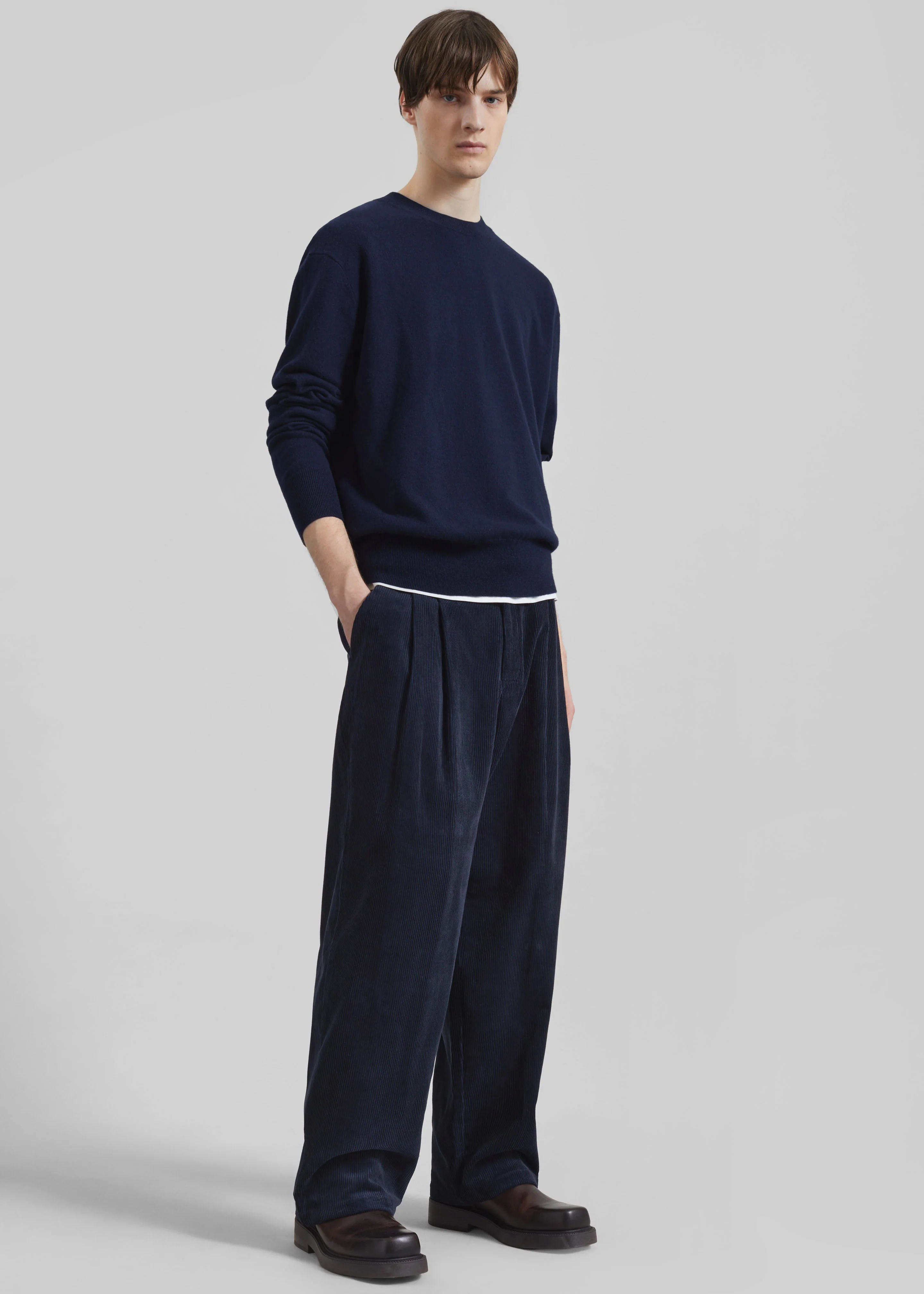 Bryant Corduroy Pants - Dark Navy - Image 6