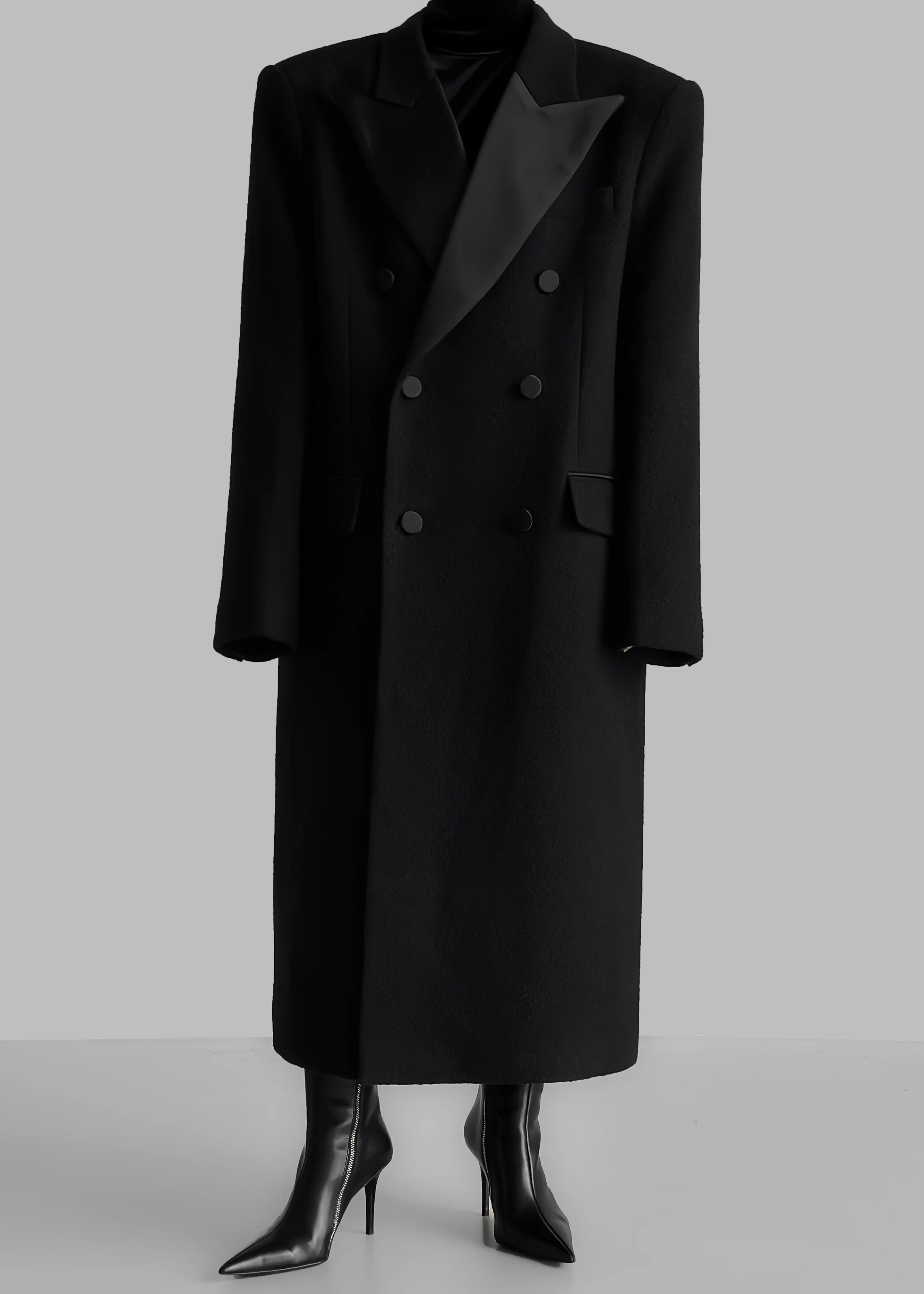 Bryce Oversized Coat - Black - Image 12