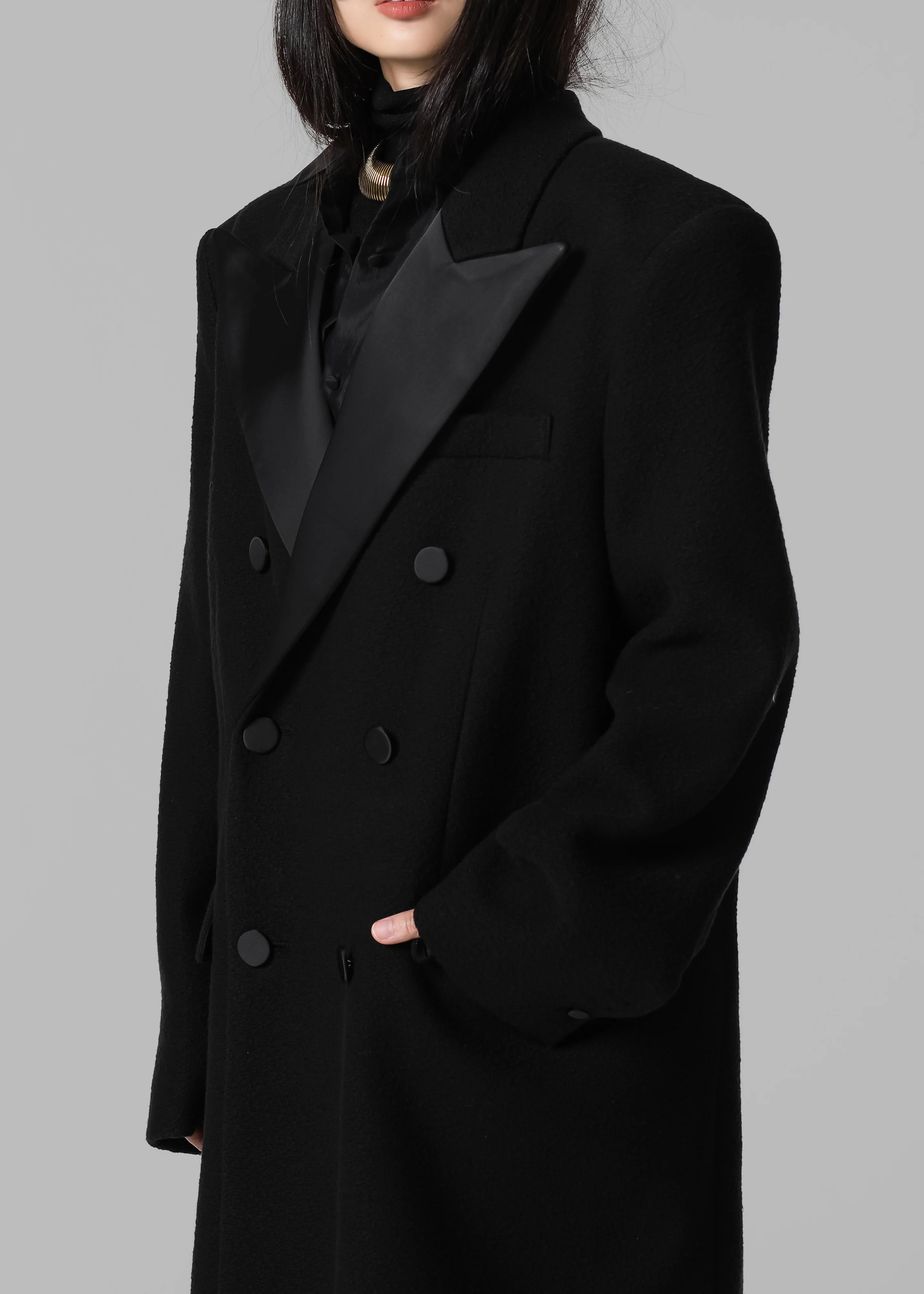 Bryce Oversized Coat - Black - Image 9