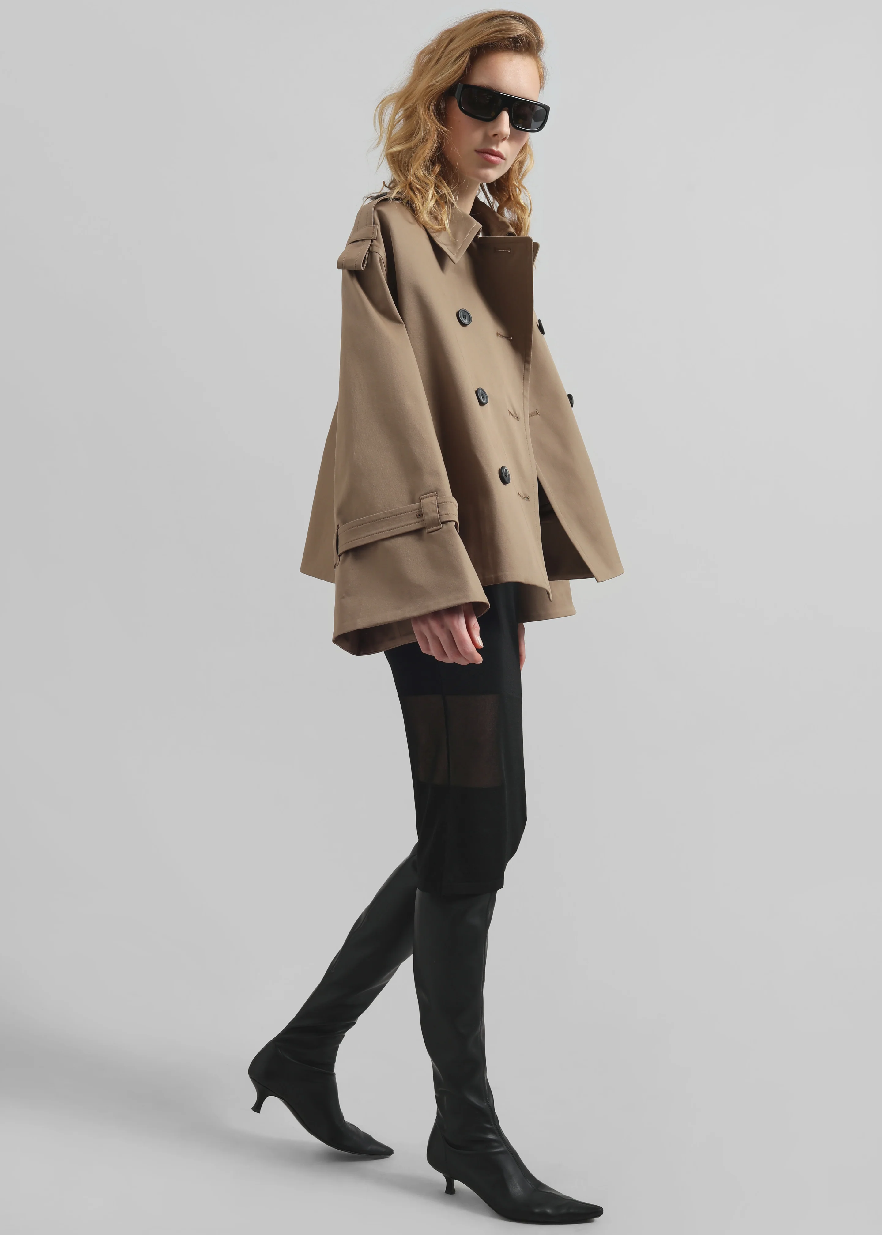 By Malene Birger Alisandra Trench Jacket - Fosil - Image 2