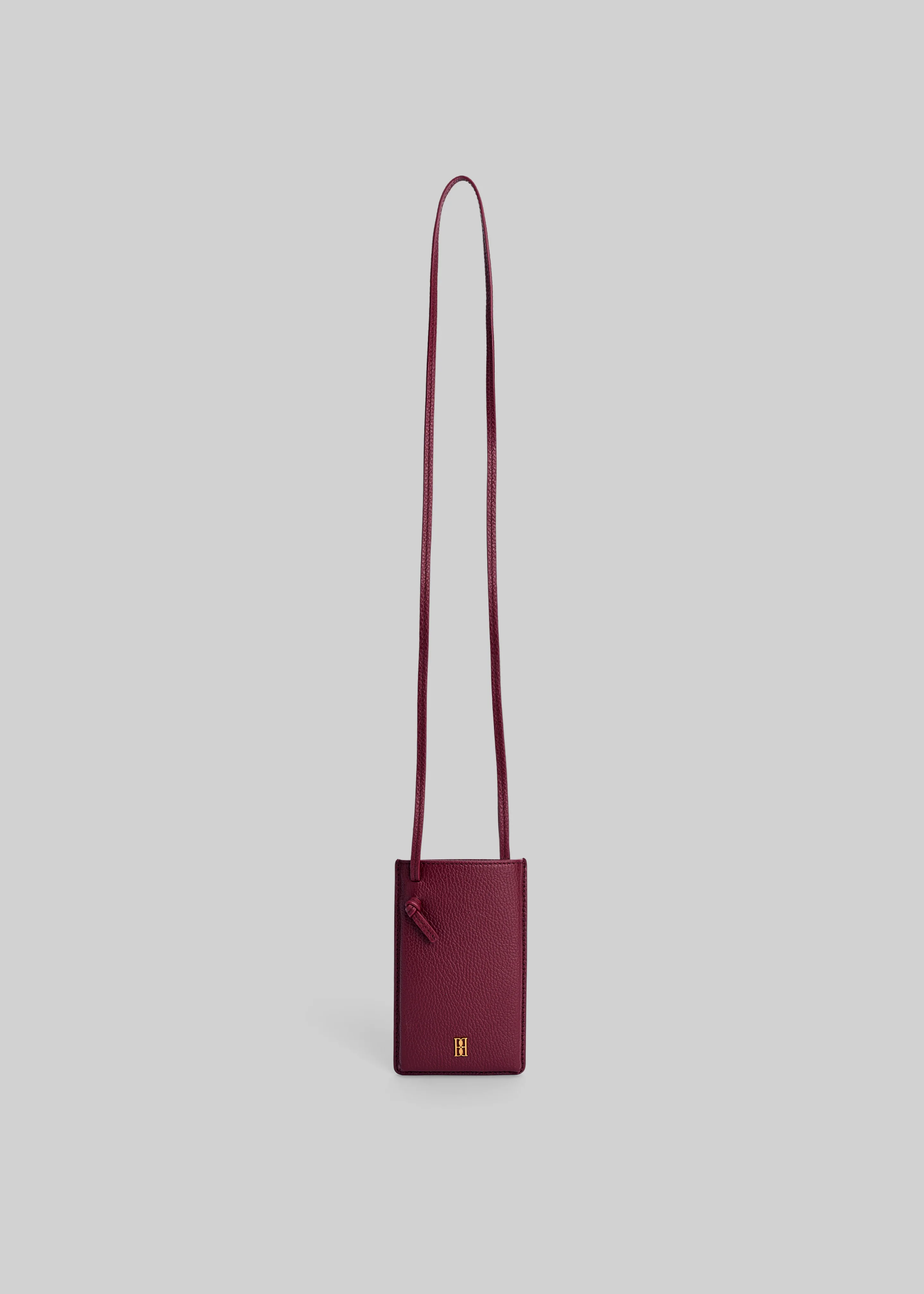 By Malene Birger Aya Phone Leather Pouch - Cabernet - Image 3
