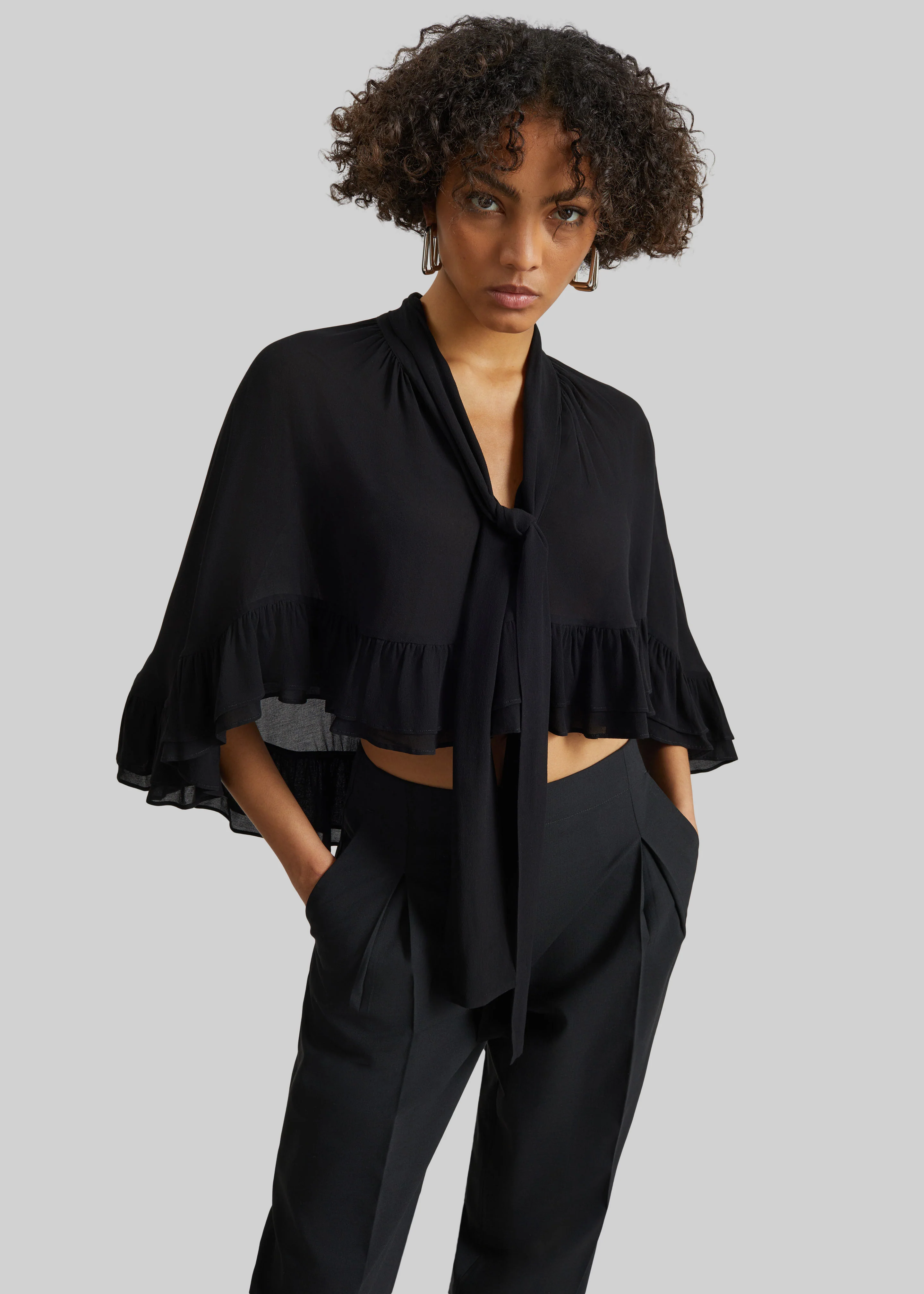 By Malene Birger Cedi Cape - Black - Image 2