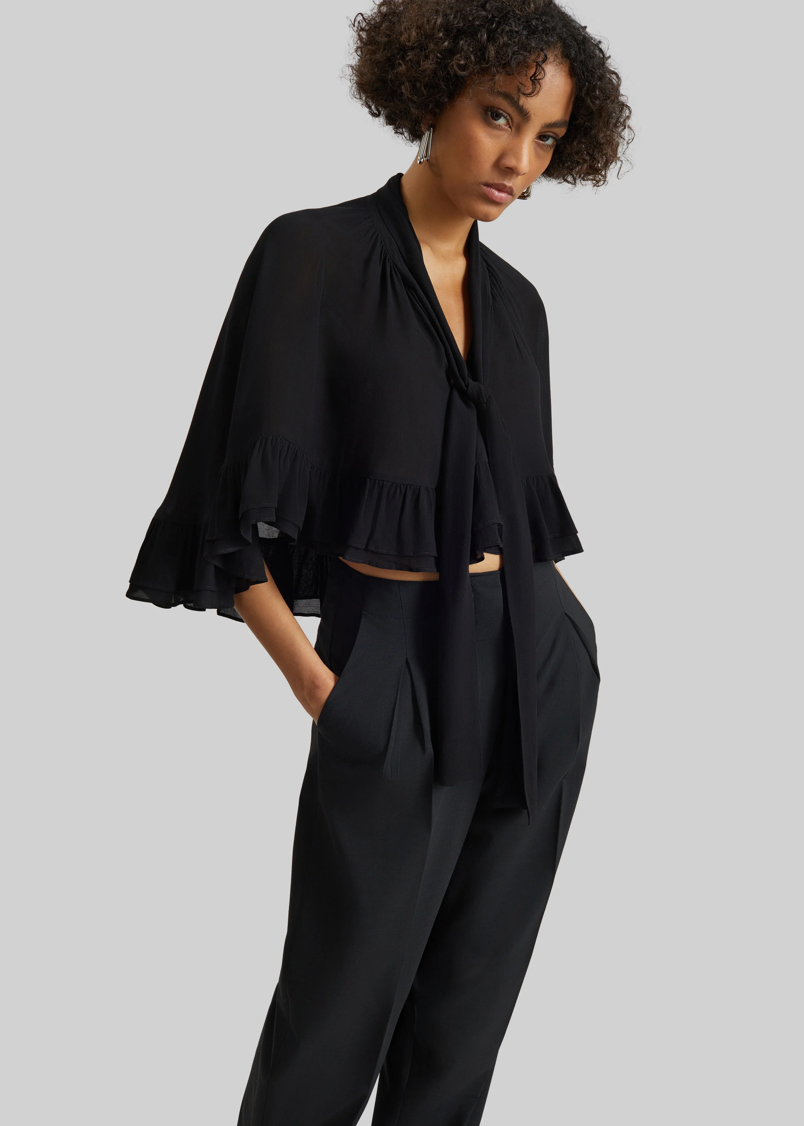 By Malene Birger Cedi Cape - Black - Image 5