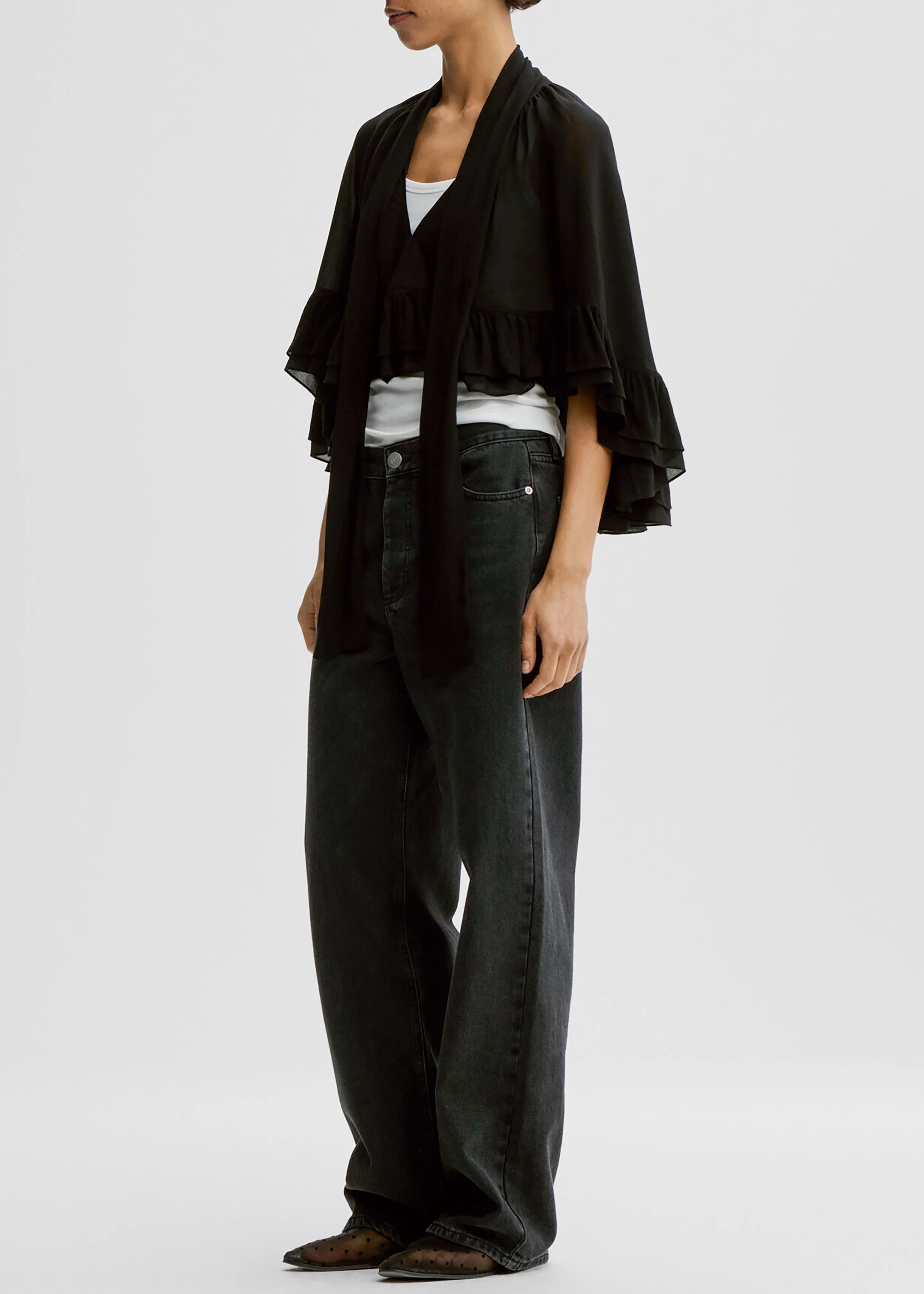 By Malene Birger Cedi Cape - Black - Image 6