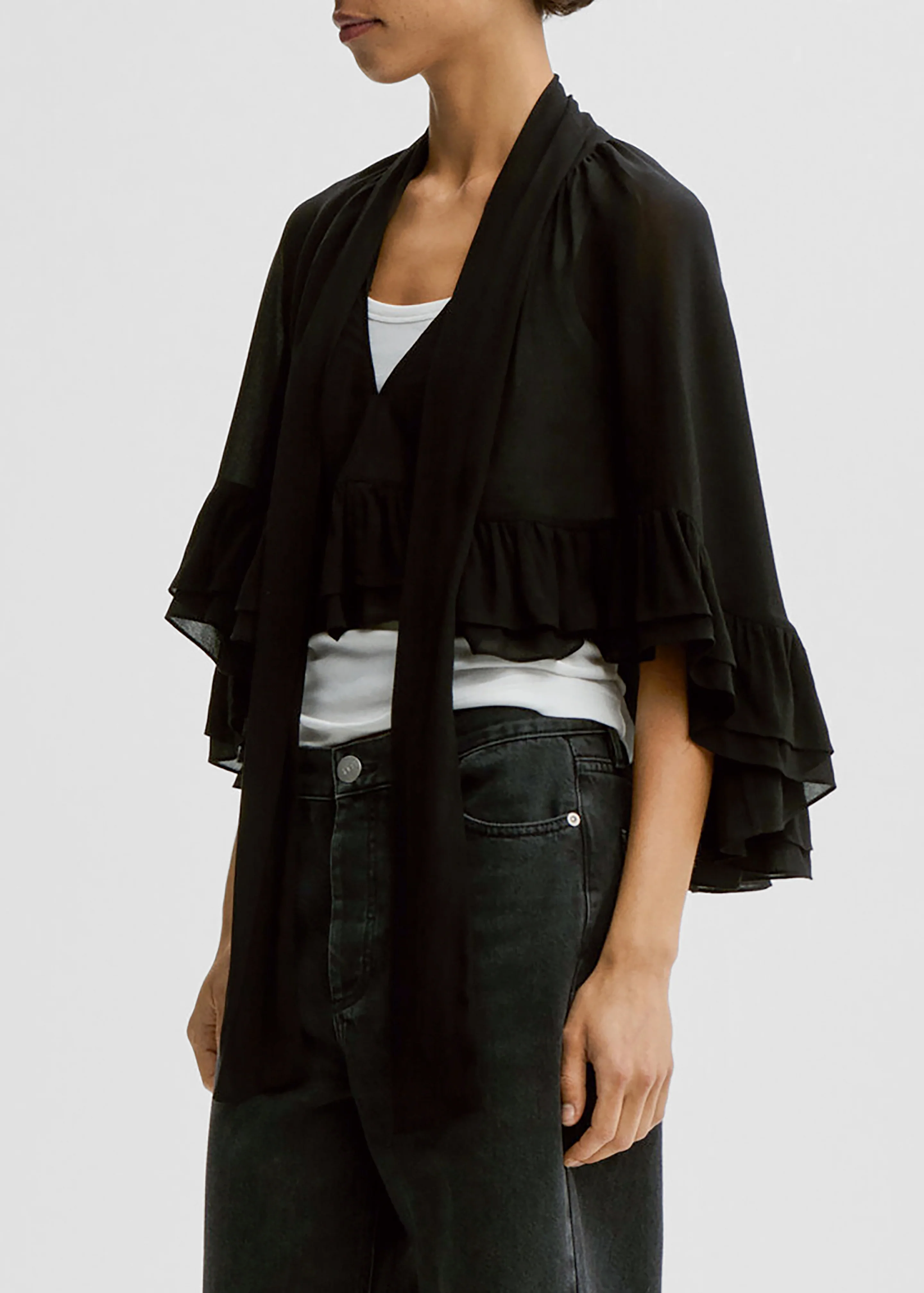 By Malene Birger Cedi Cape - Black - Image 7