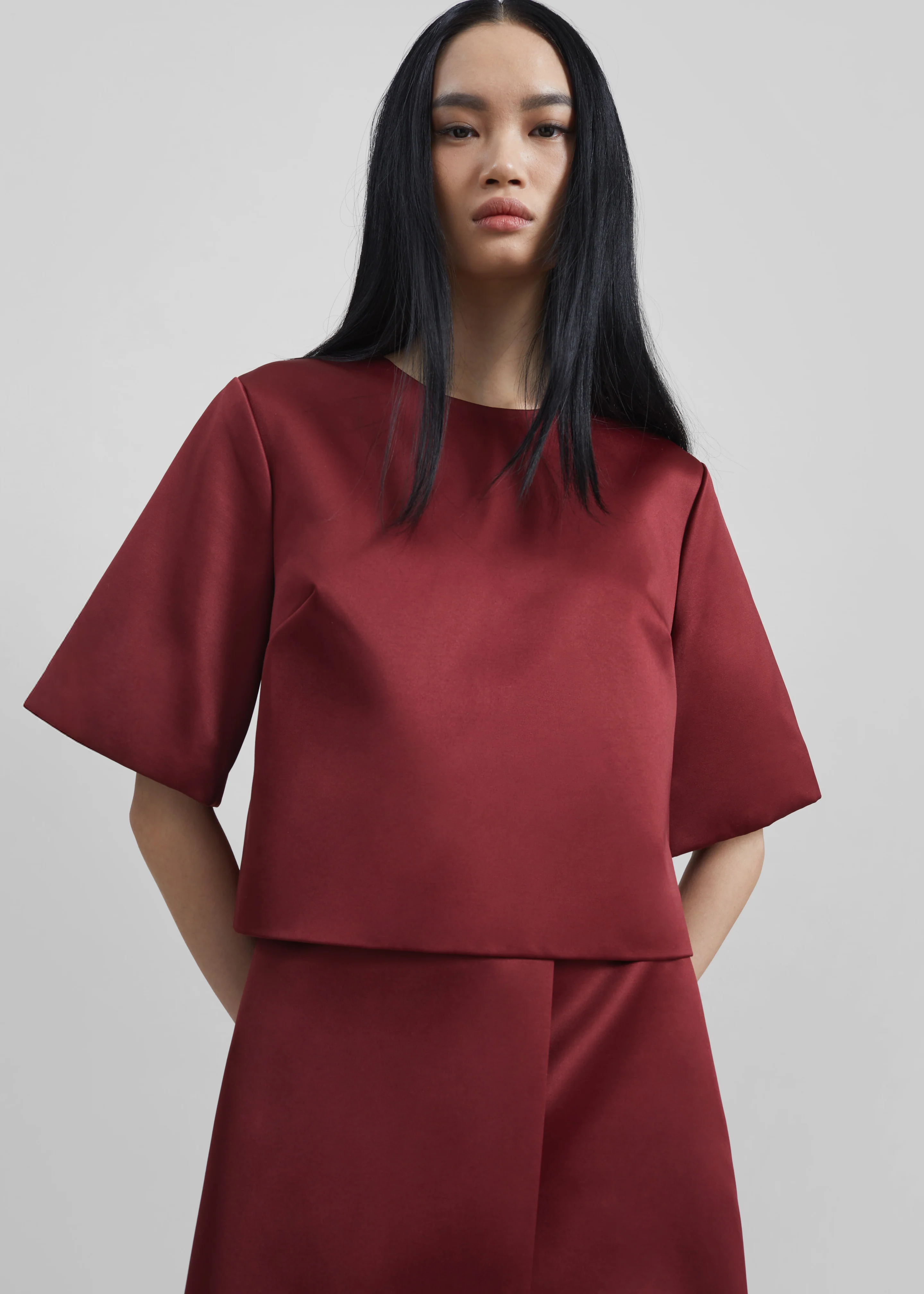 By Malene Birger Hania Top - Cabernet - Image 2