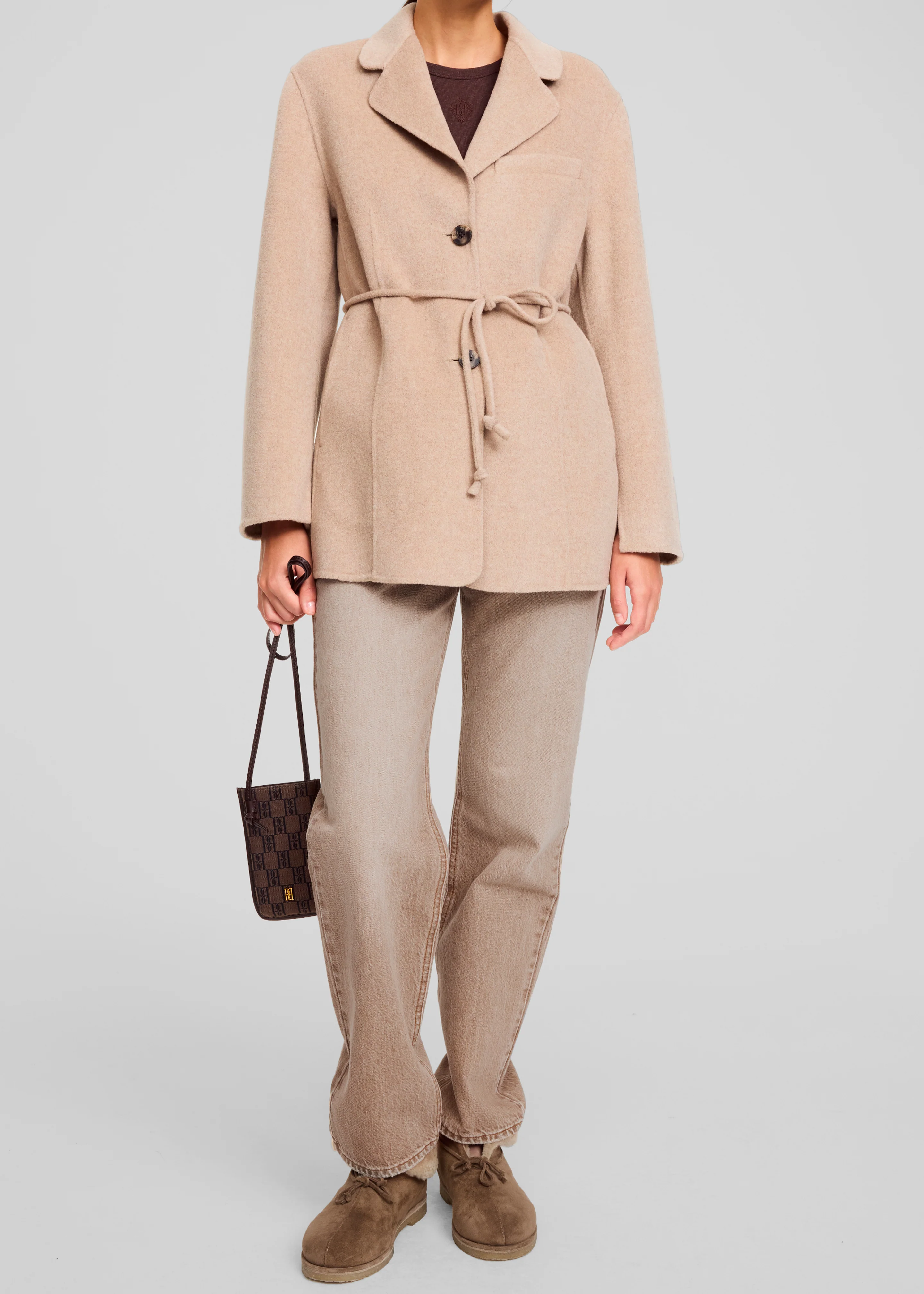 By Malene Birger Romma Shearling Boots - Tobacco Brown - Image 4