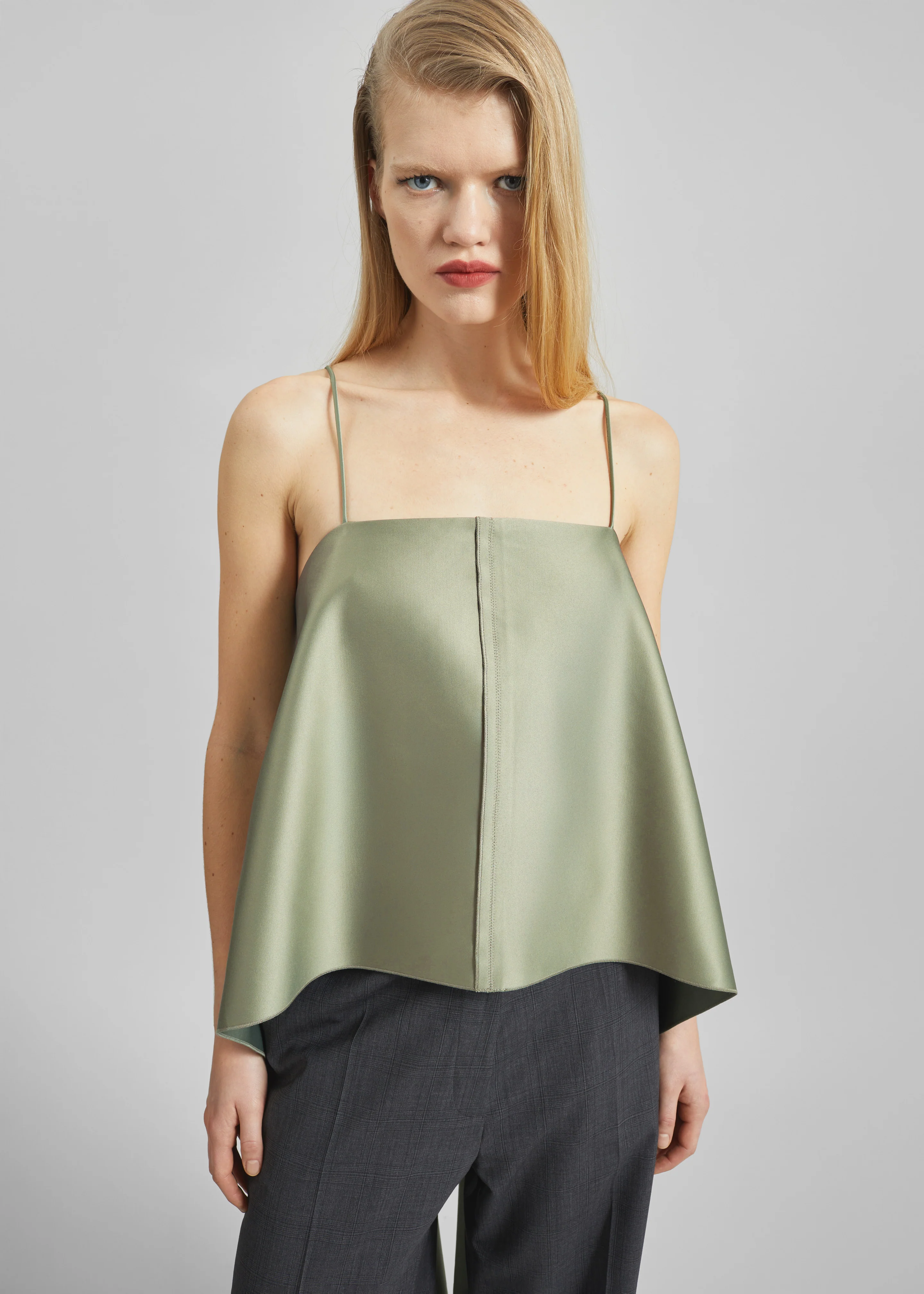 By Malene Birger Trinola Top - Deep Lichen Green - Image 4