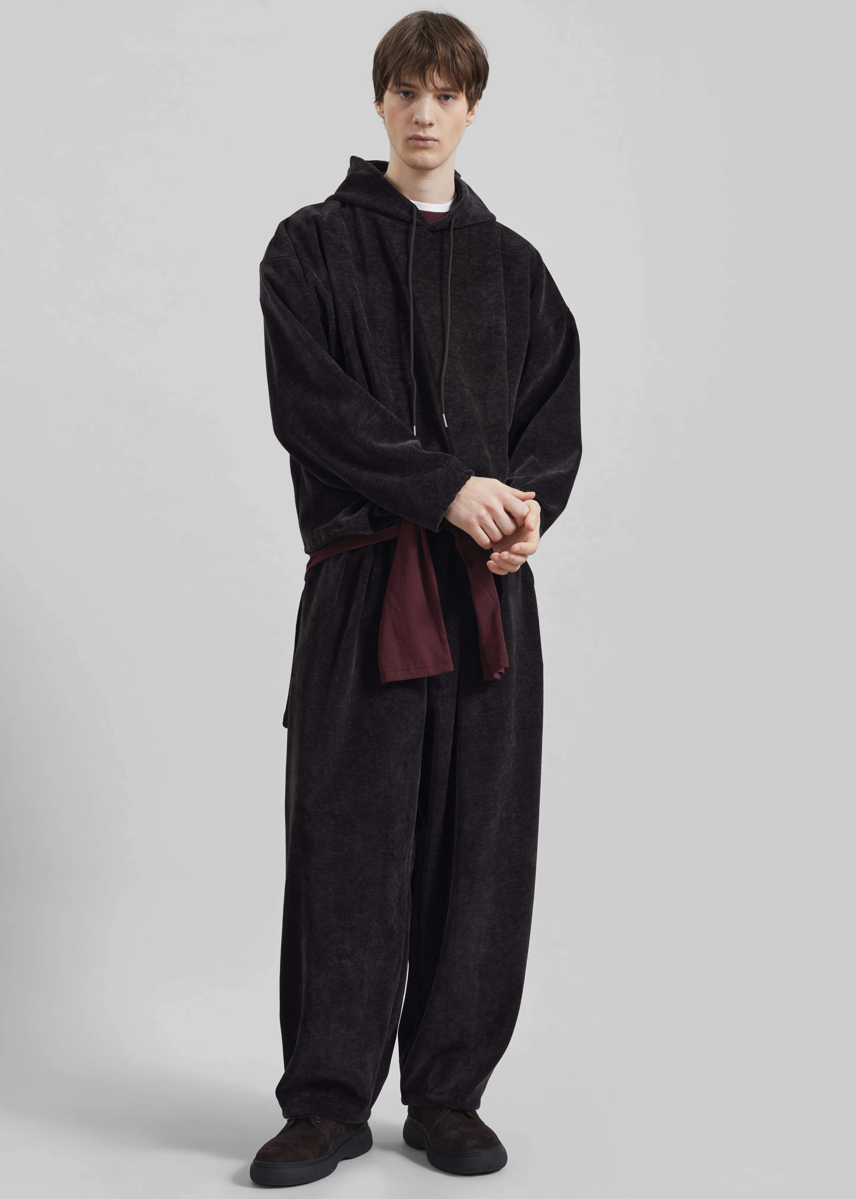 Caleb Velvet Joggers - Black - Image 5
