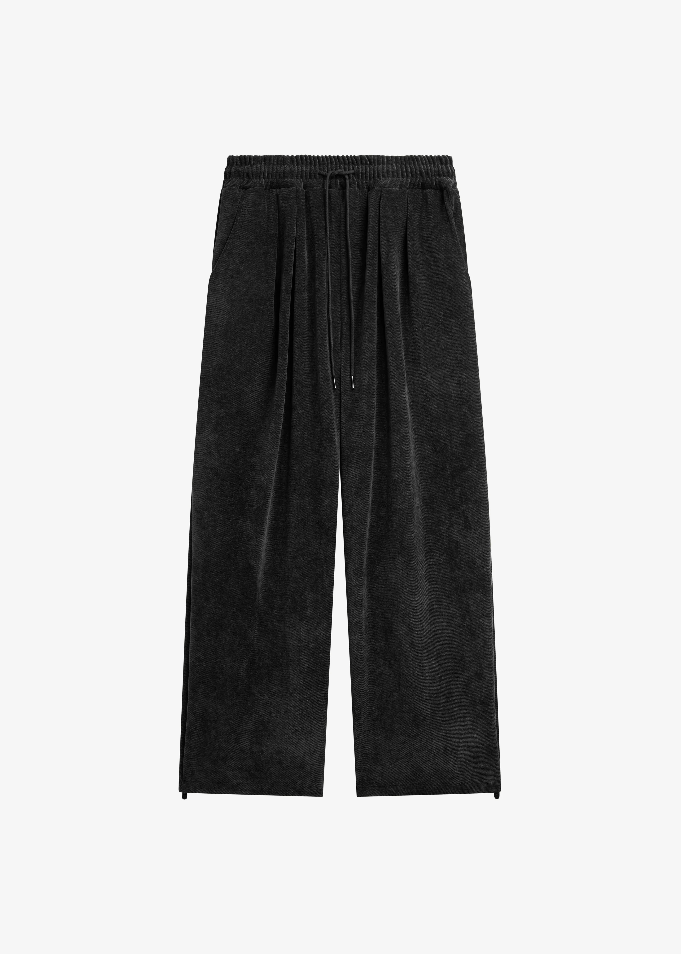 Caleb Velvet Joggers - Black - Image 7