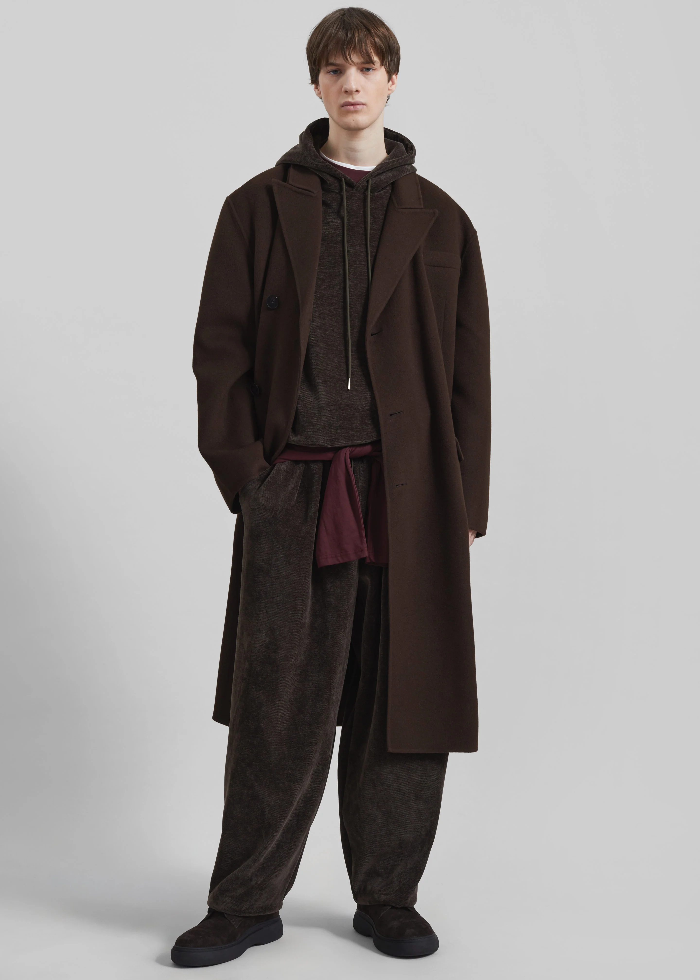 Caleb Velvet Joggers - Brown - Image 7