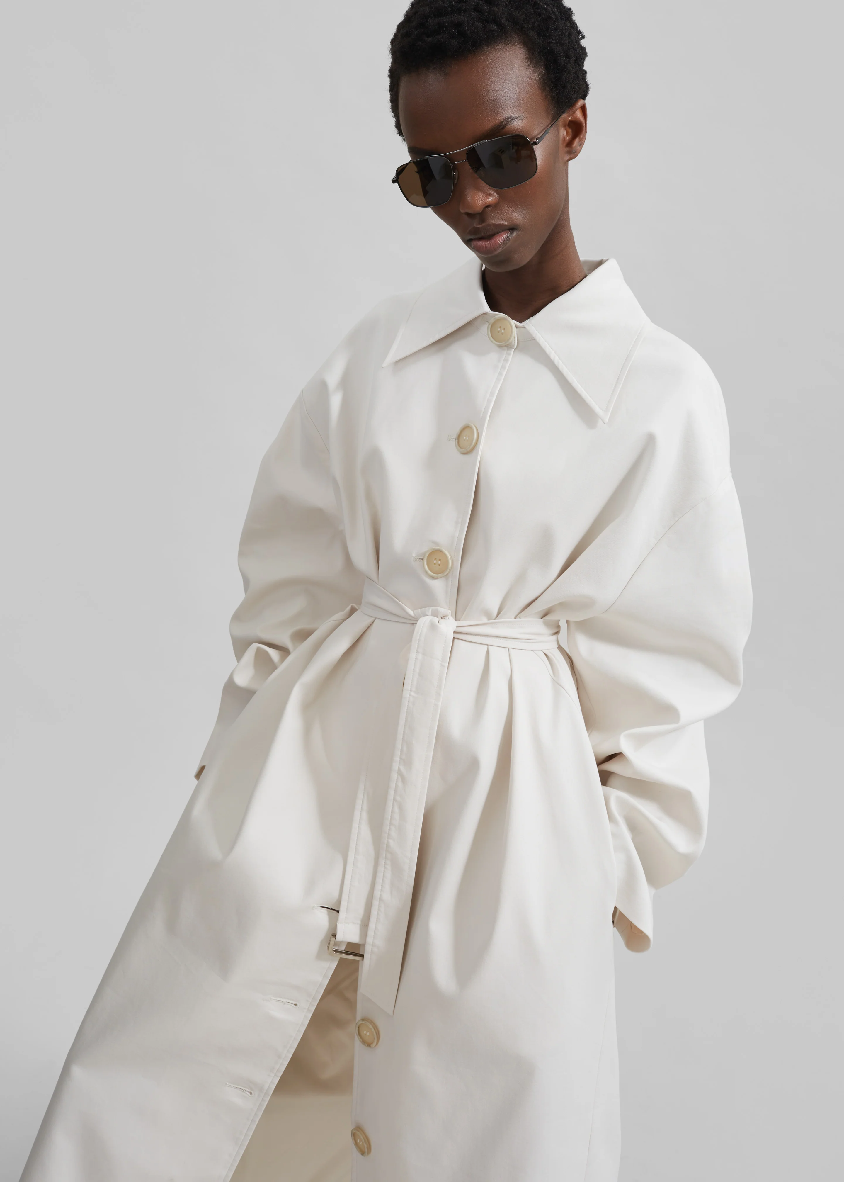 Callyn Trench Coat - Light Beige - Image 2