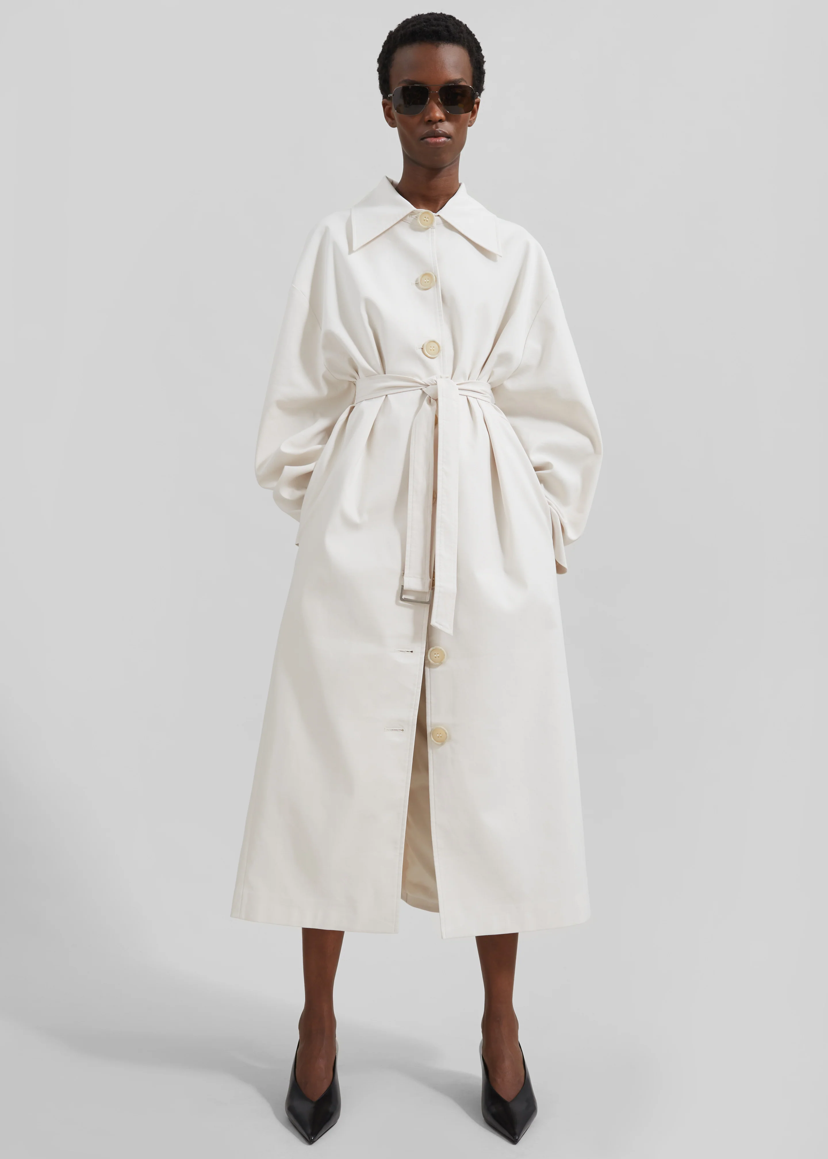 Callyn Trench Coat - Light Beige - Image 3