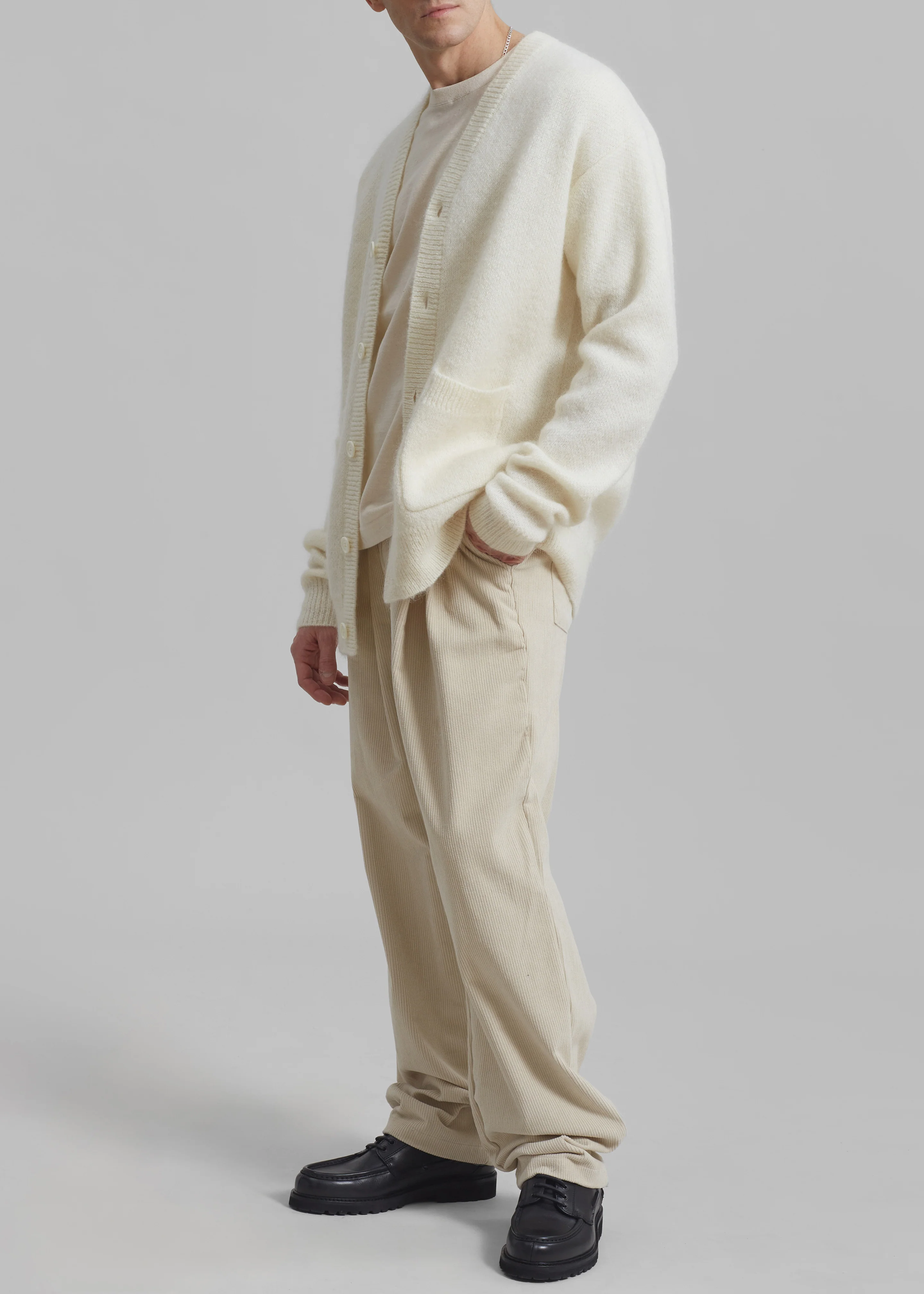 Camden Corduroy Pants - Cream - Image 4
