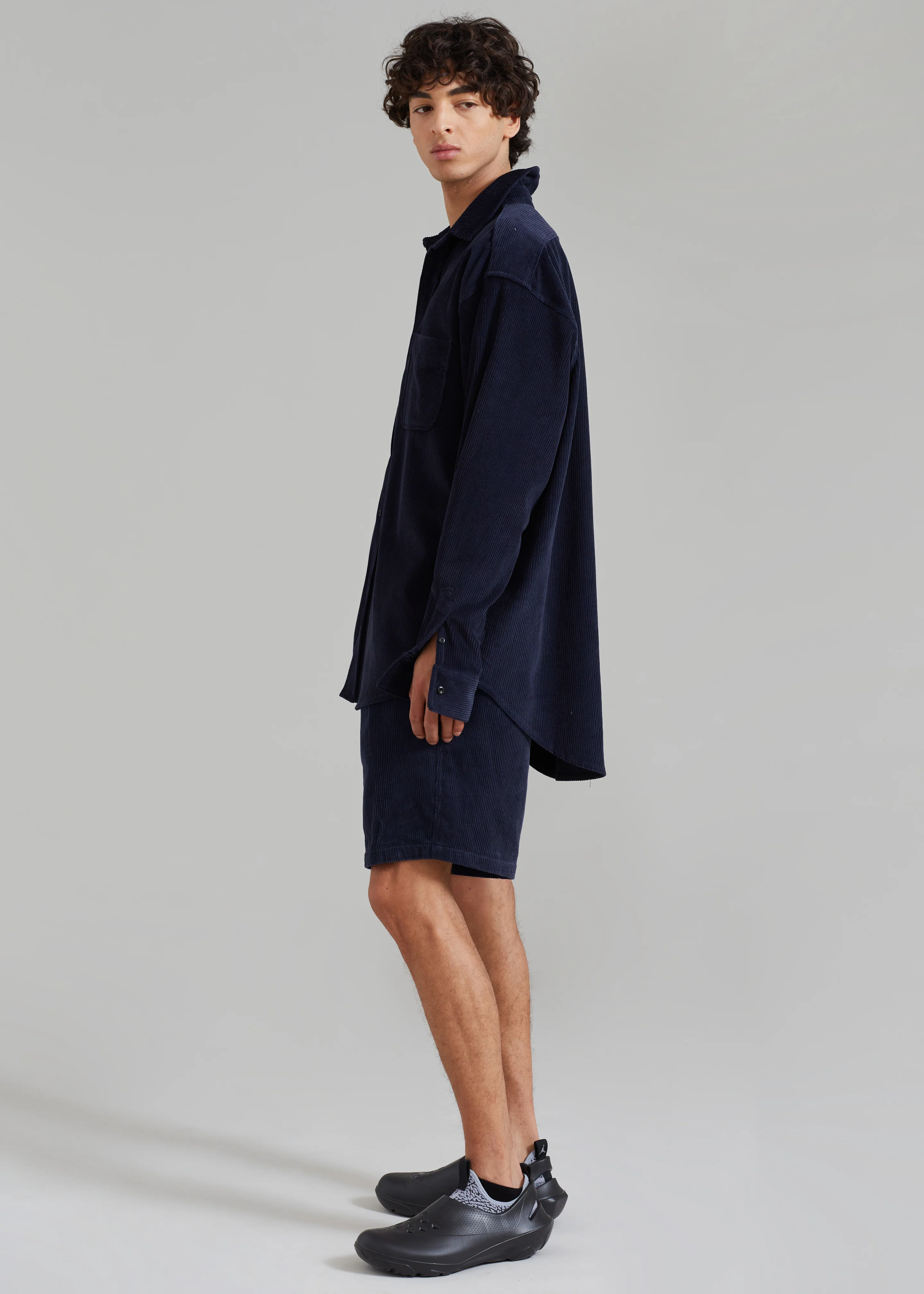 Camden Corduroy Shorts - Navy - Image 6