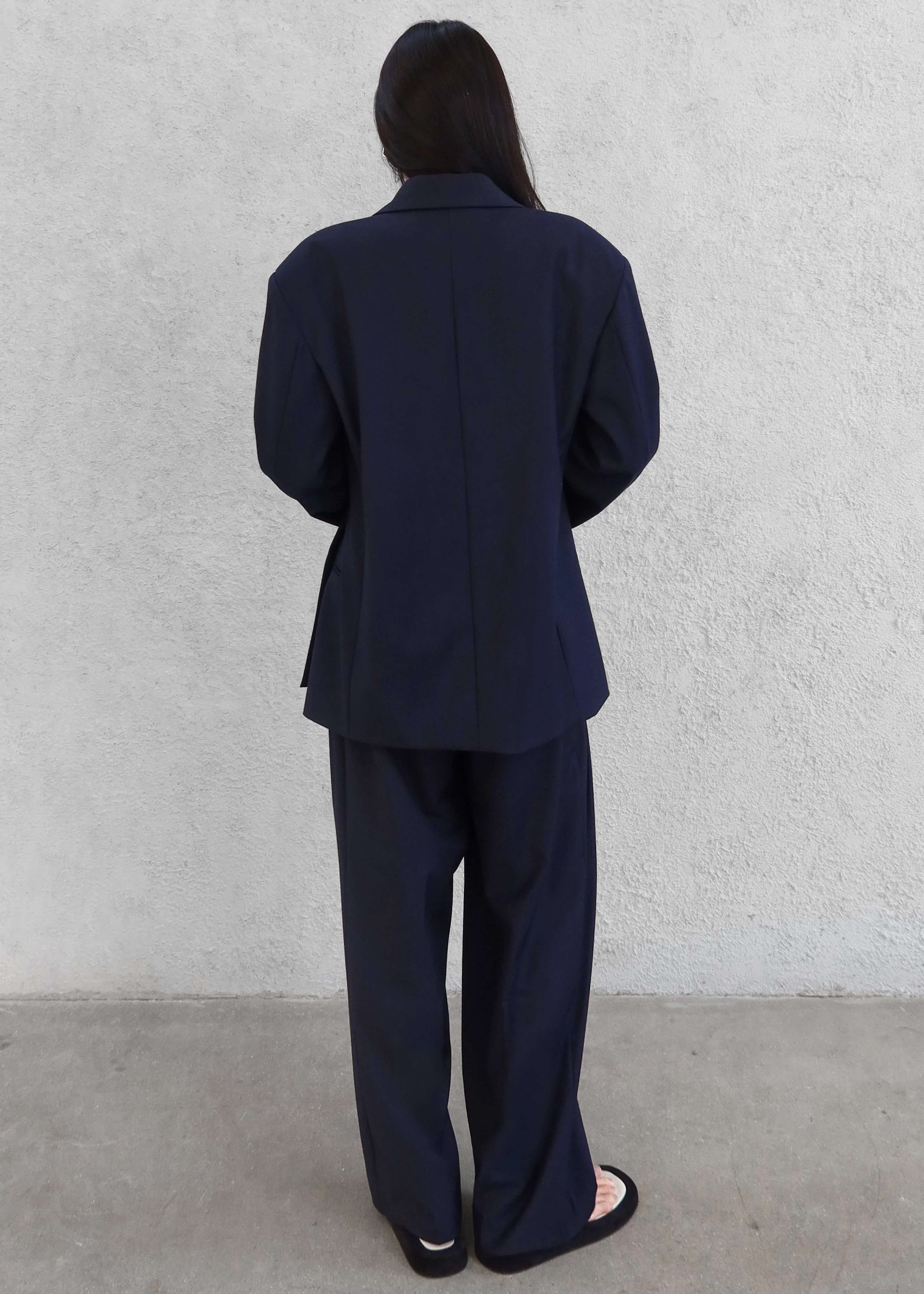 Canmore Pleated Trousers - Navy - Image 7