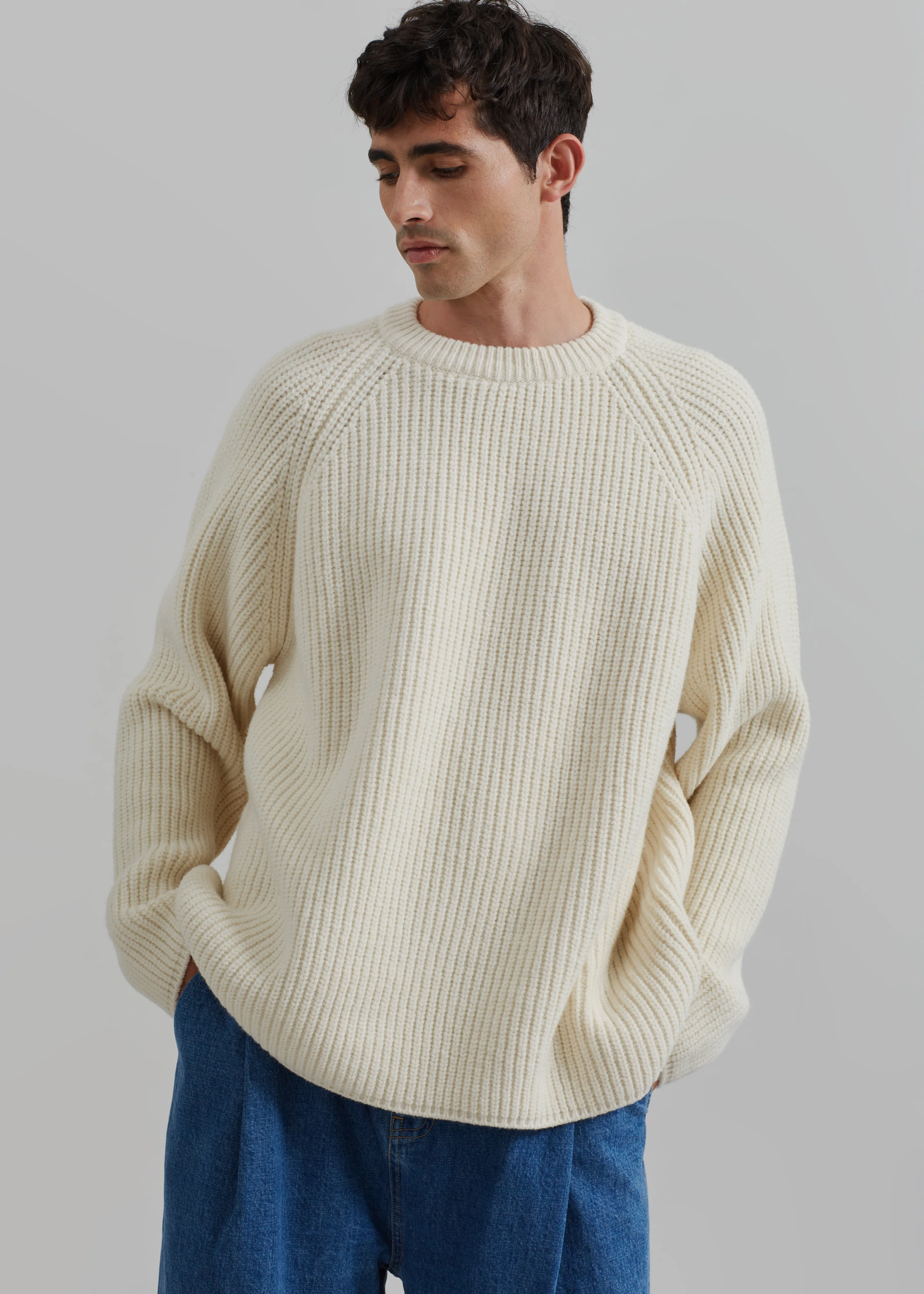 Carter Crew Neck Sweater - Beige - Image 6