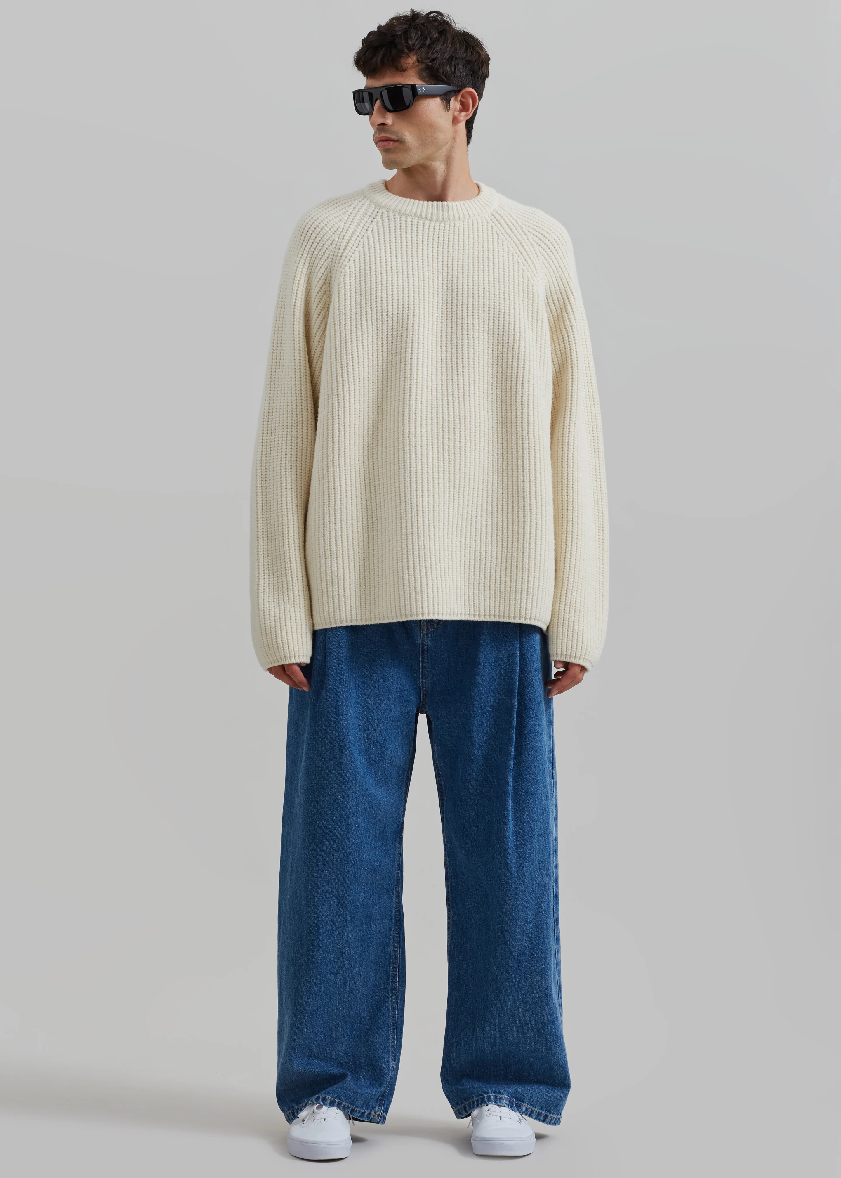 Carter Crew Neck Sweater - Beige - Image 7