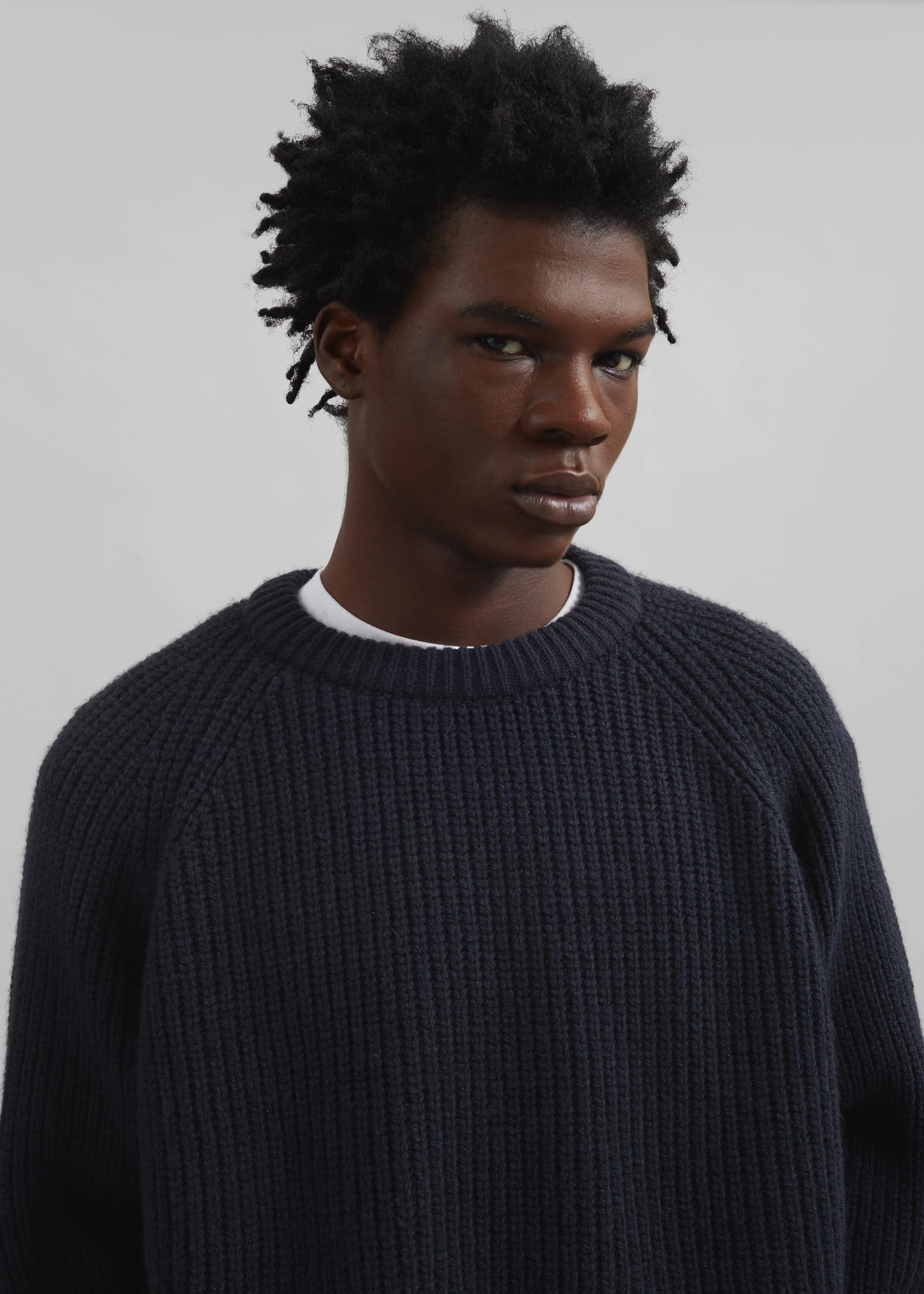Carter Crew Neck Sweater - Navy - Image 2