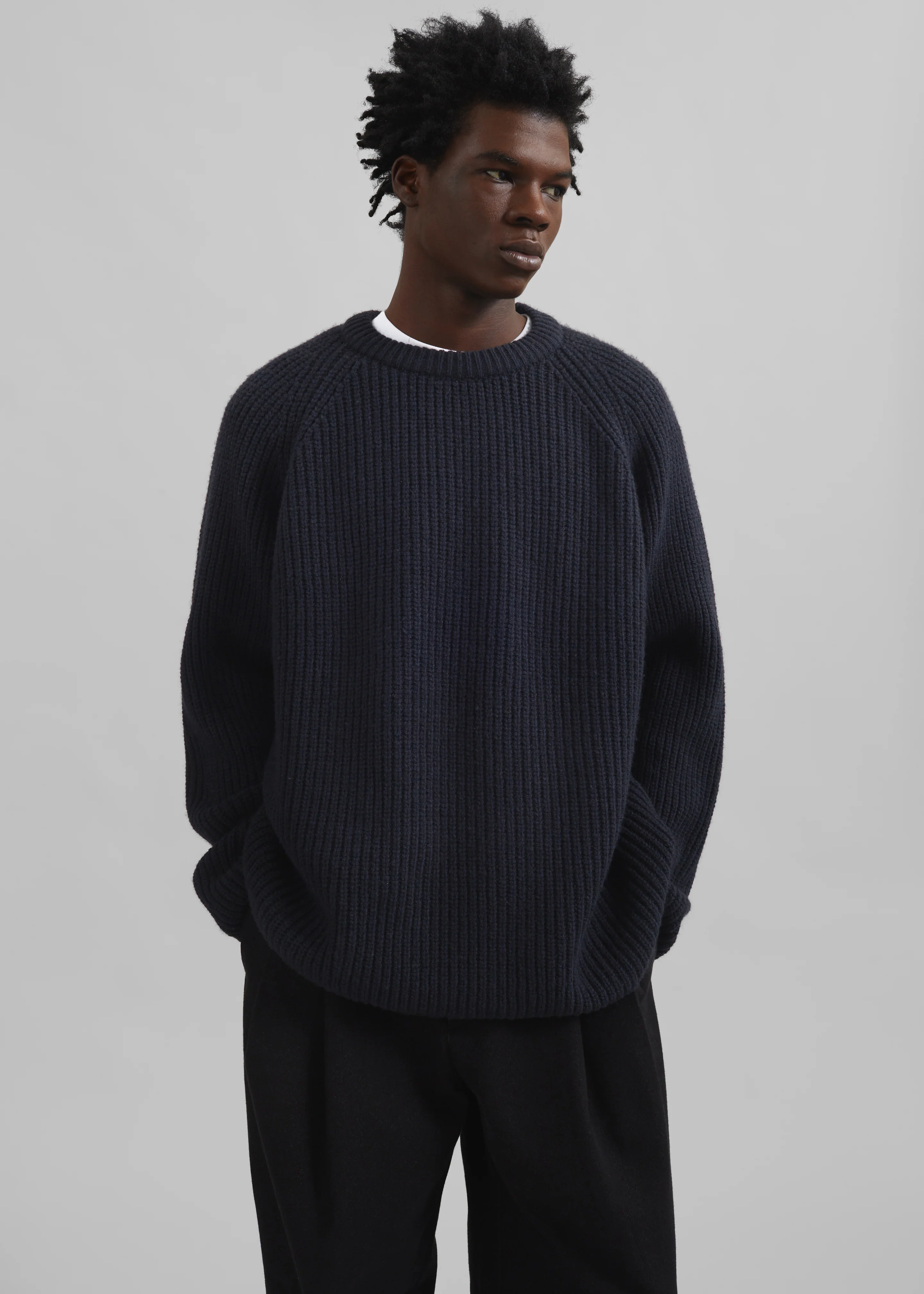Carter Crew Neck Sweater - Navy - Image 5