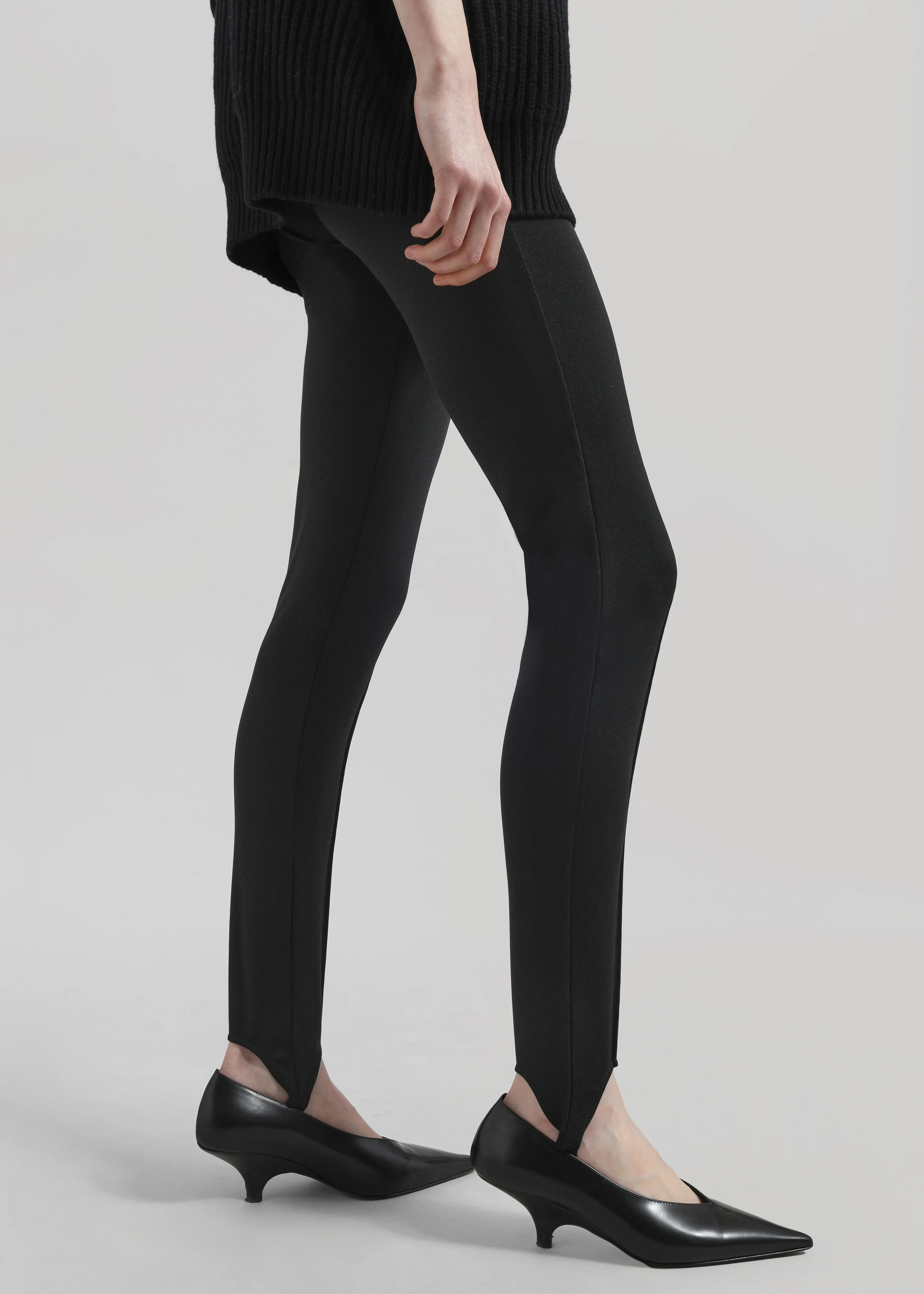 Caserta Stirrup Leggings - Black - Image 3