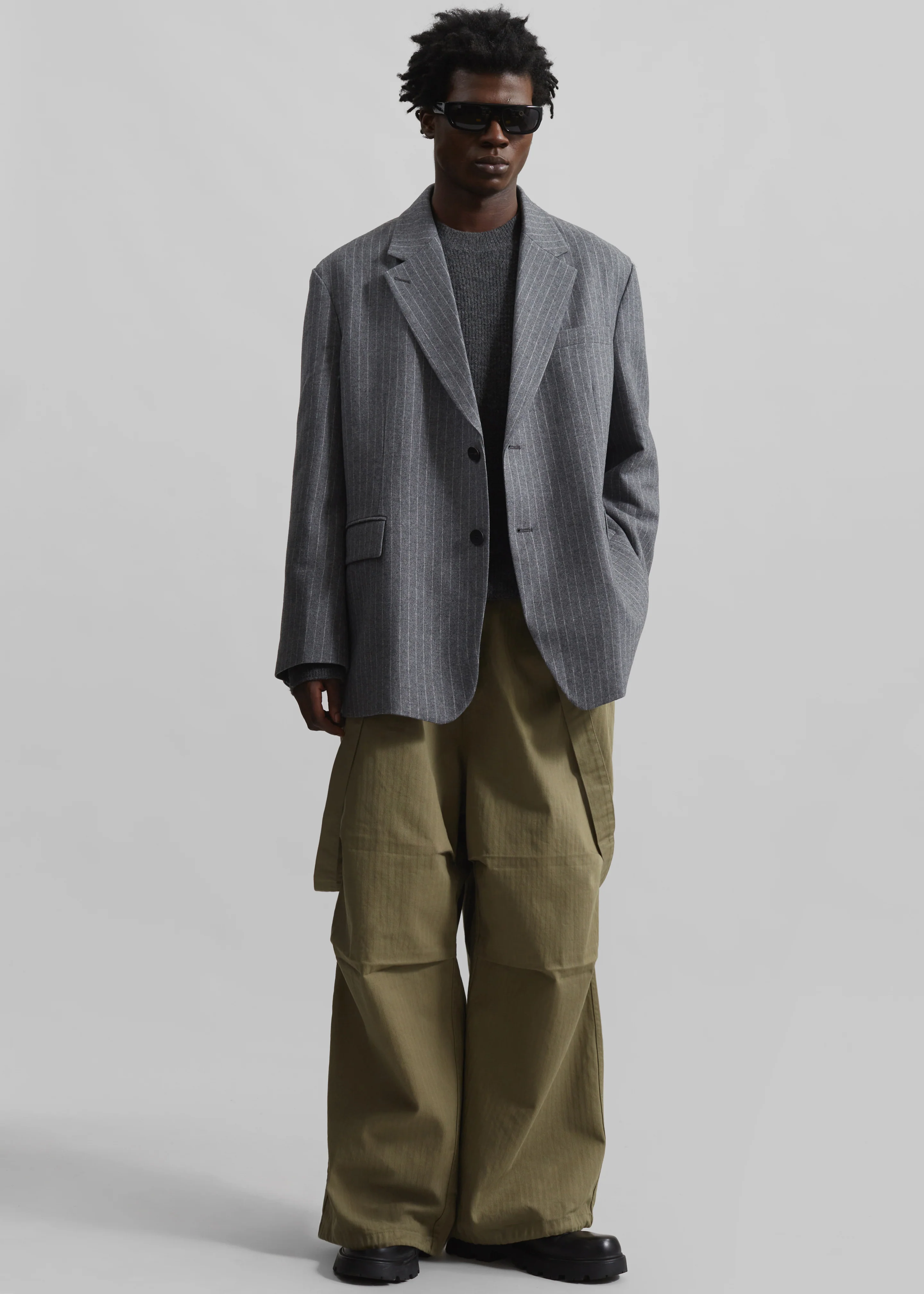 Chard Balloon Pants - Khaki - Image 5