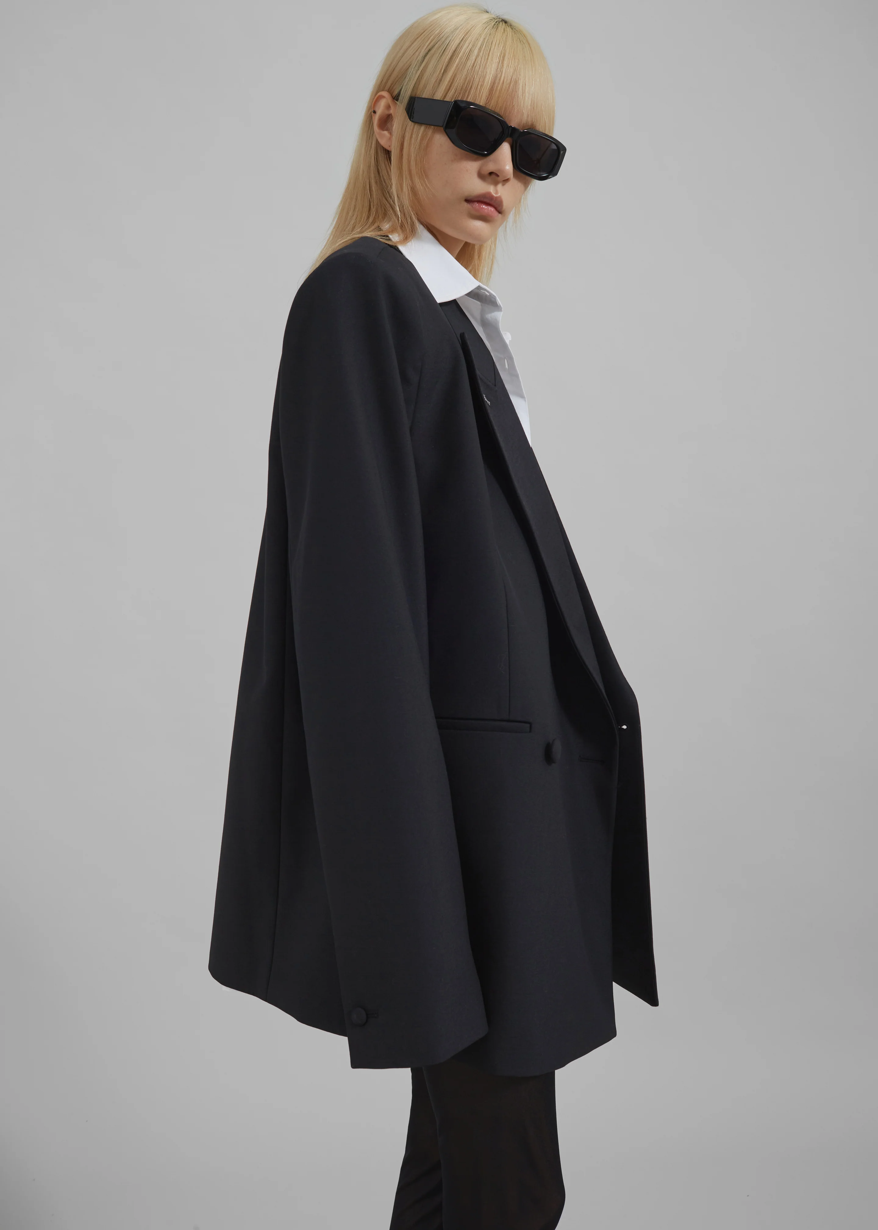 Cheyenne Padded Blazer - Black - Image 14