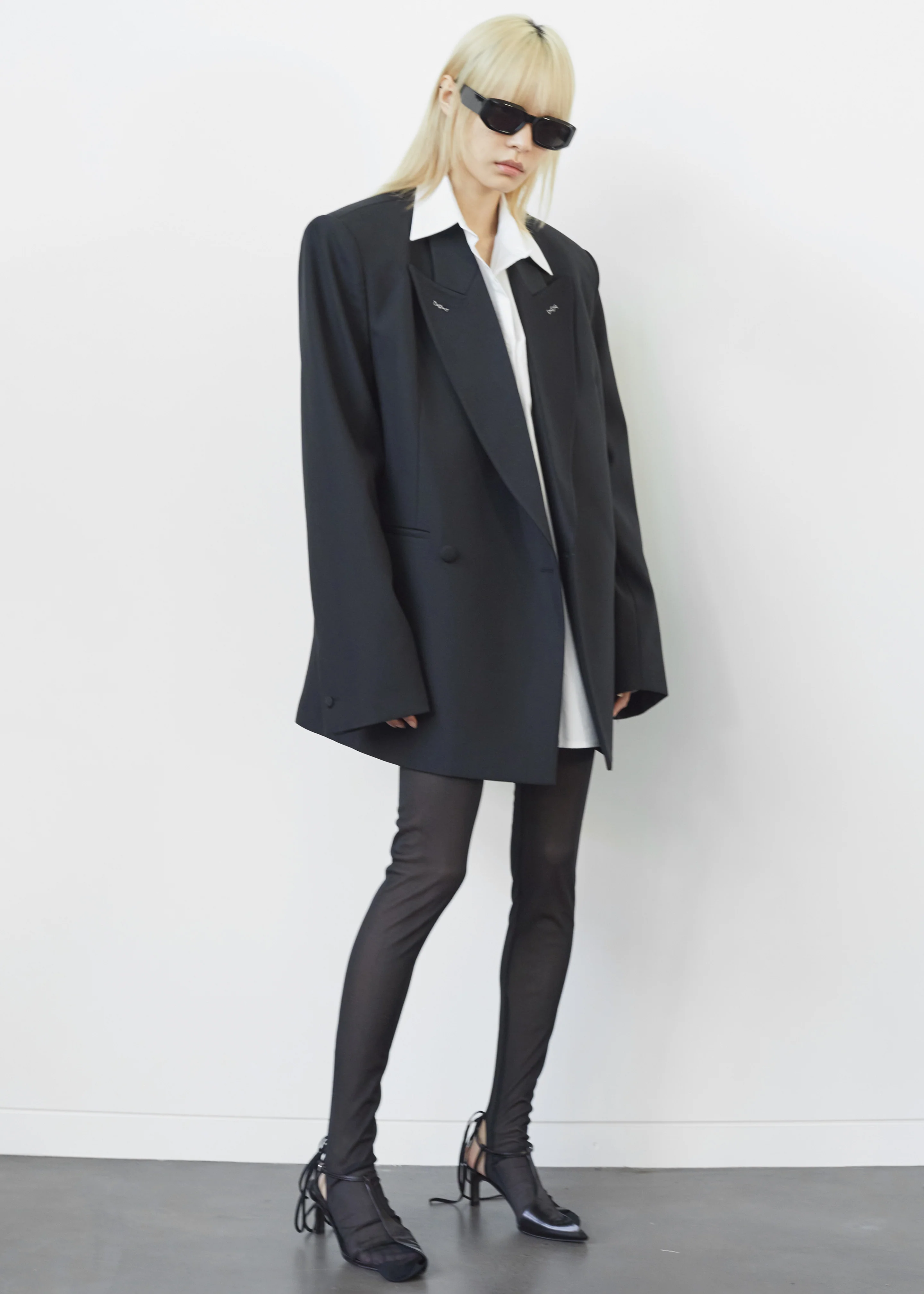 Cheyenne Padded Blazer - Black - Image 15